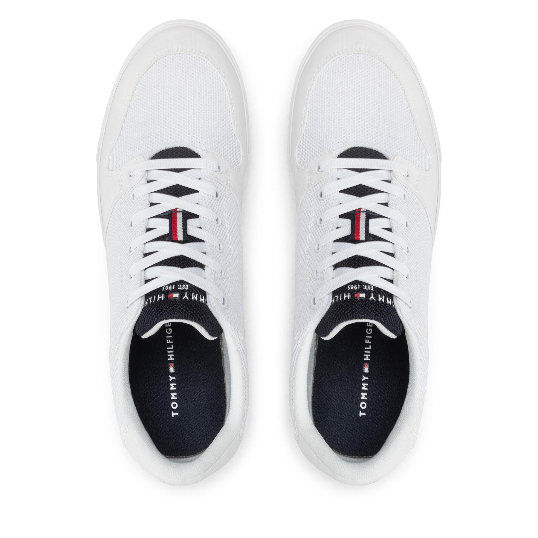 Tommy Hilfiger Сникърси Core Mix Mesh Vulc FM0FM04035 Бял - Pepit.bg