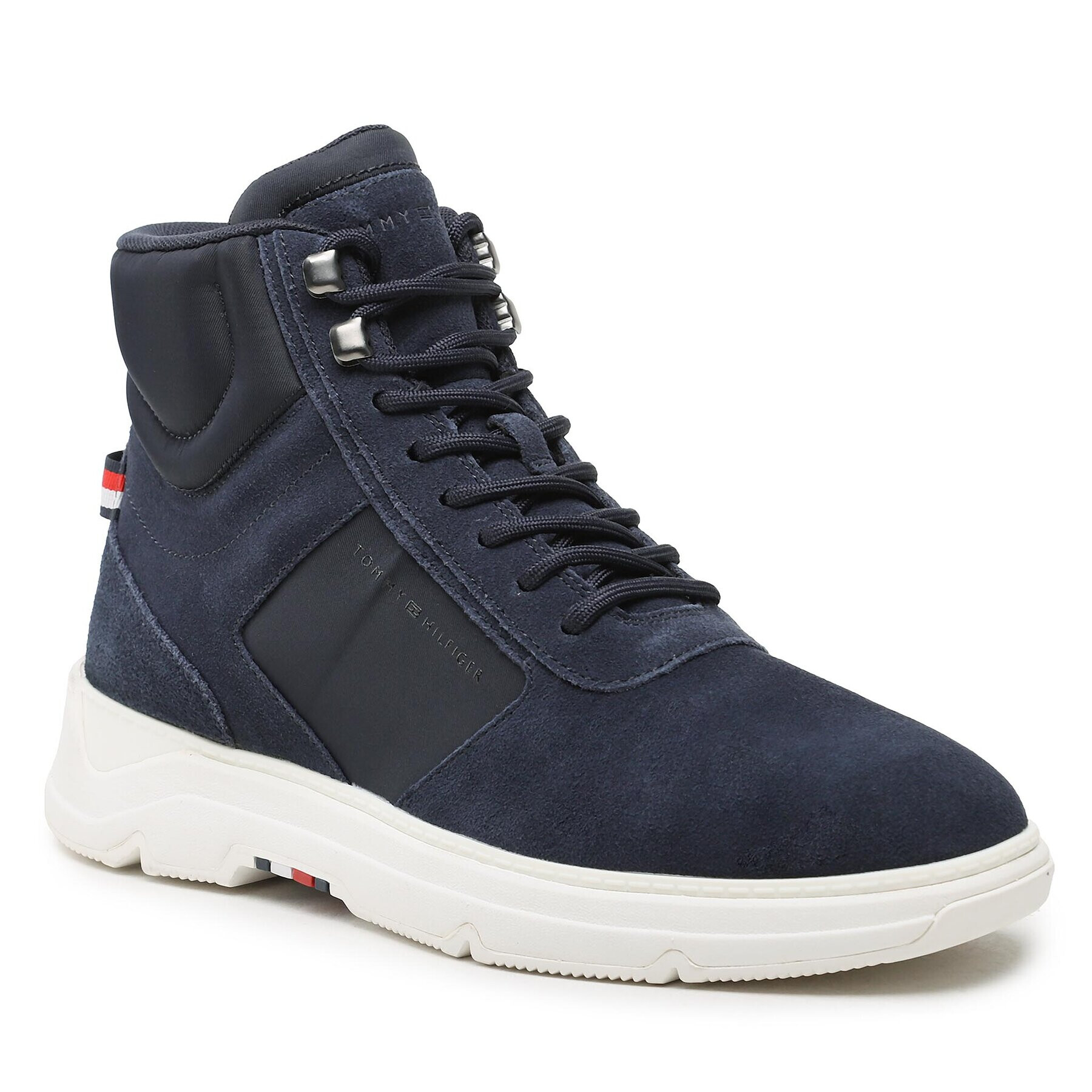 Tommy Hilfiger Сникърси Core Mix Suede Hybrid Boot FM0FM04596 Тъмносин - Pepit.bg