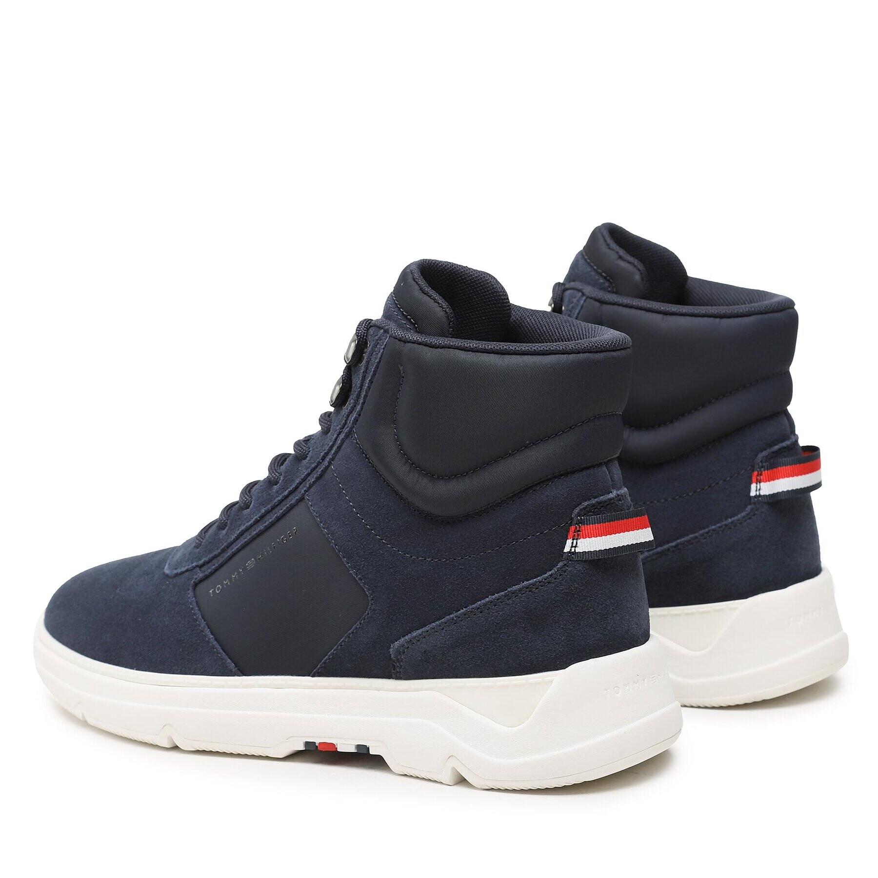 Tommy Hilfiger Сникърси Core Mix Suede Hybrid Boot FM0FM04596 Тъмносин - Pepit.bg