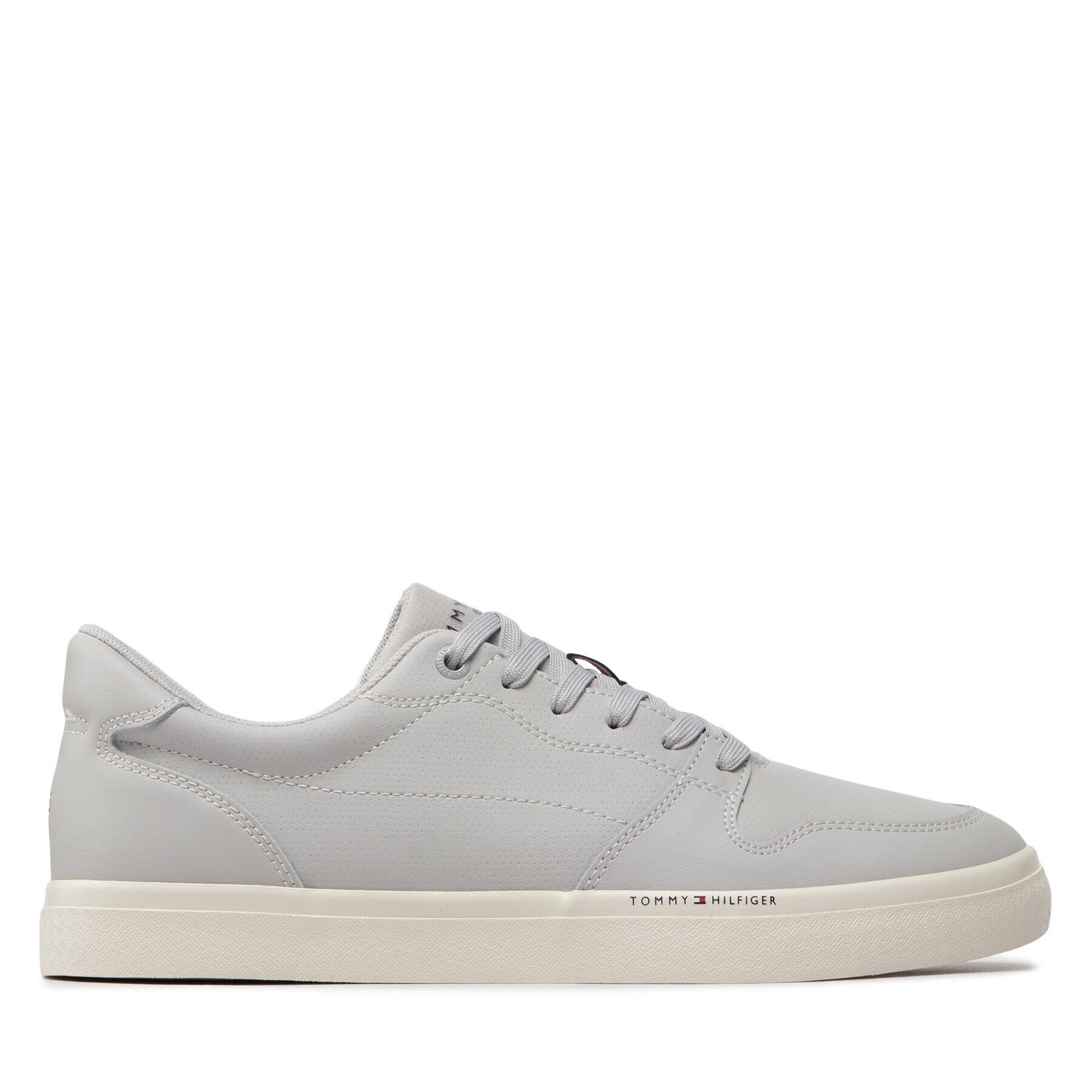 Tommy Hilfiger Сникърси Core Perf Leather Vulc FM0FM04139 Сив - Pepit.bg