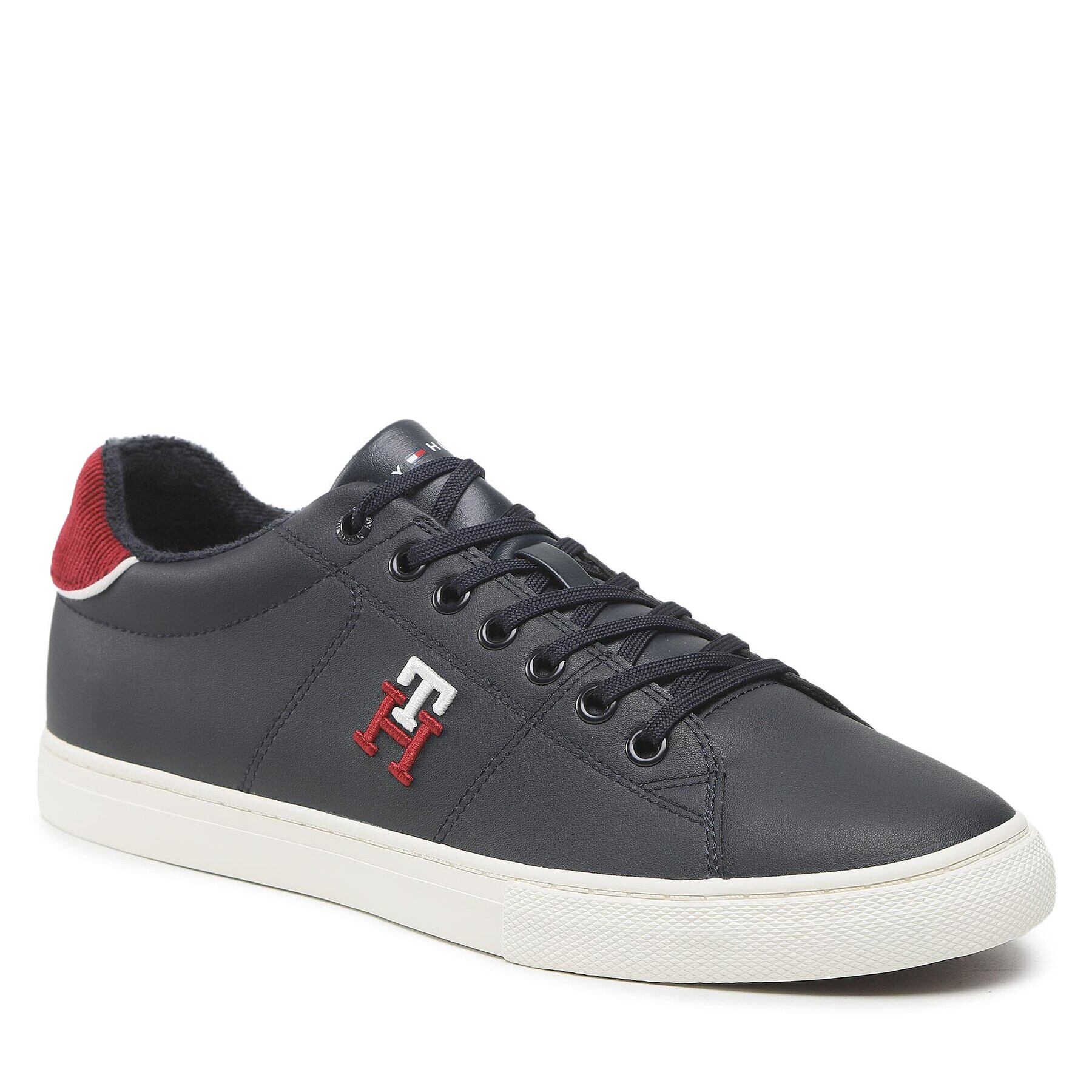 Tommy Hilfiger Сникърси Core Vulc Varsity Monogram FM0FM04350 Тъмносин - Pepit.bg