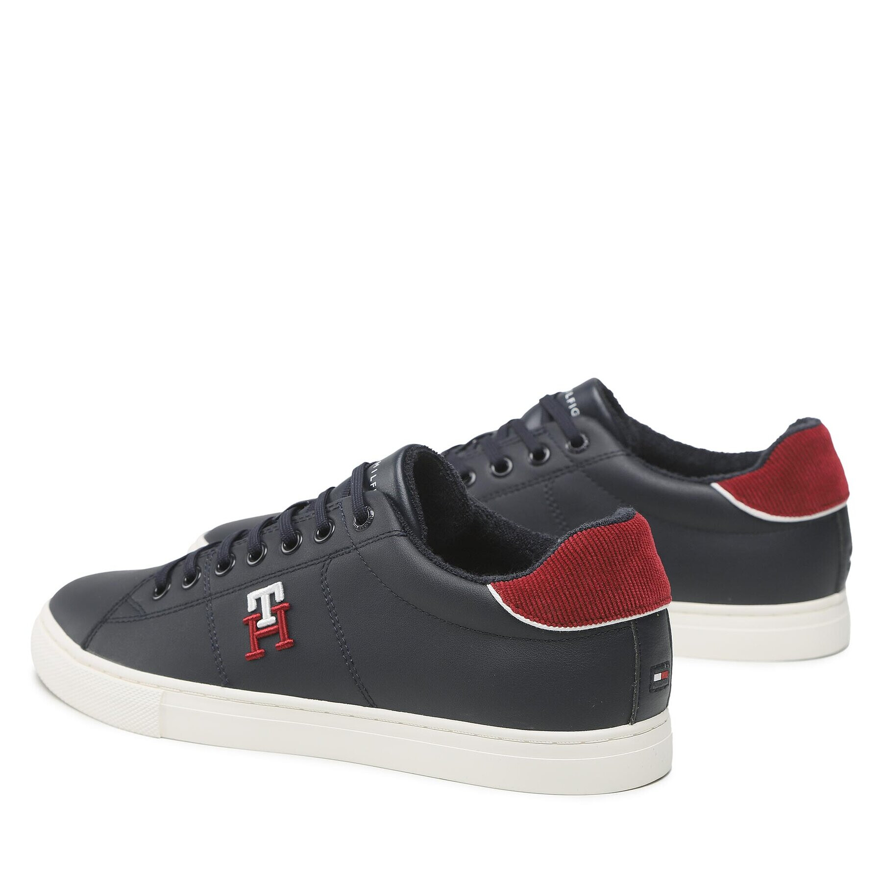 Tommy Hilfiger Сникърси Core Vulc Varsity Monogram FM0FM04350 Тъмносин - Pepit.bg