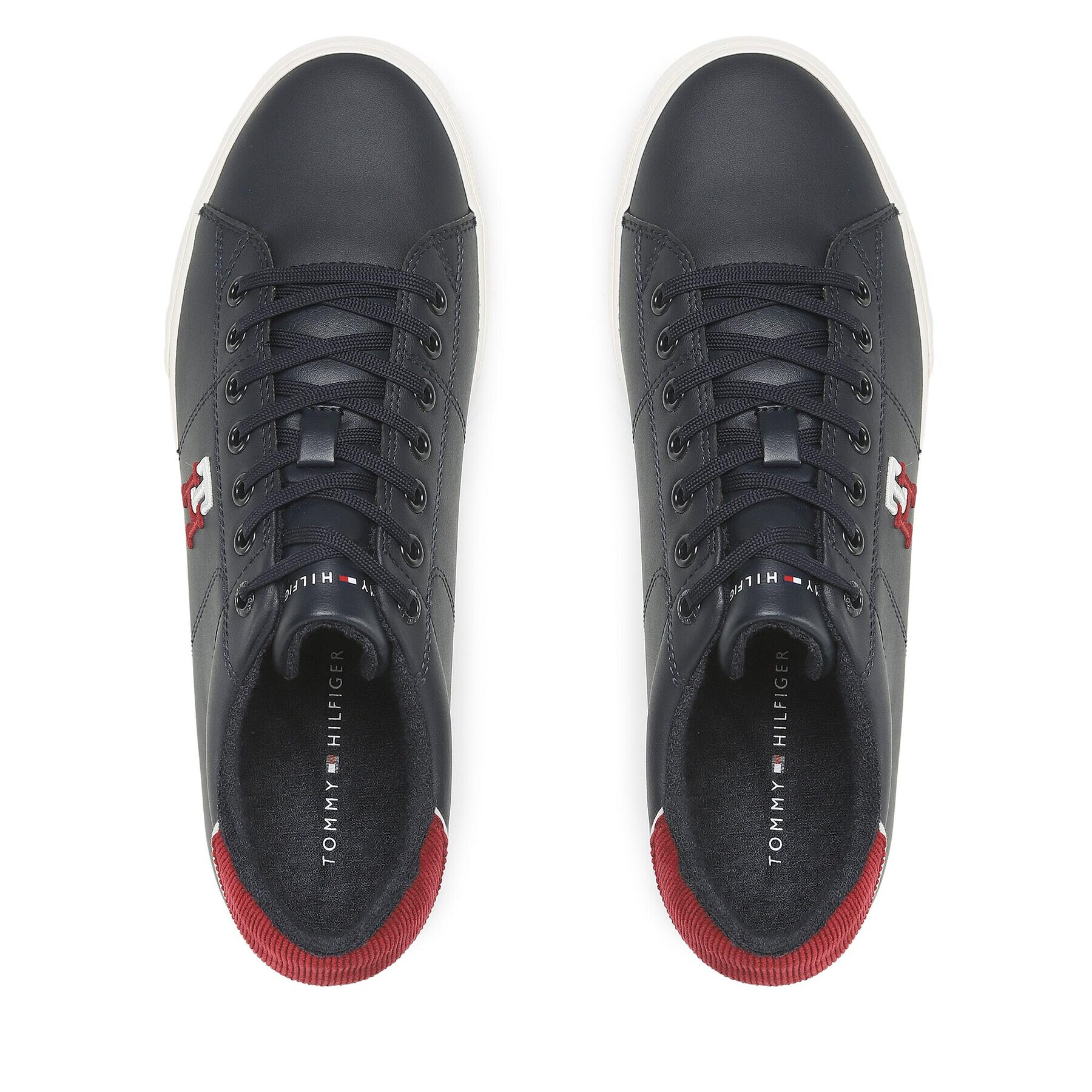 Tommy Hilfiger Сникърси Core Vulc Varsity Monogram FM0FM04350 Тъмносин - Pepit.bg