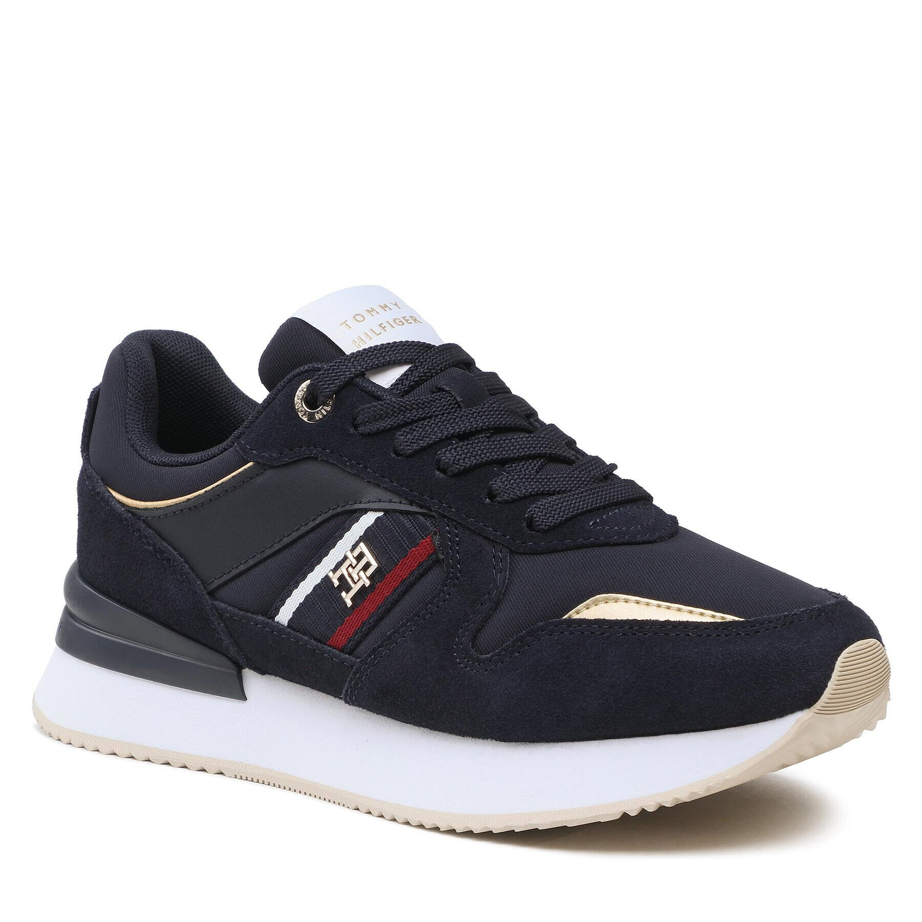 Tommy Hilfiger Сникърси Corp Webbing Runner FW0FW07383 Тъмносин - Pepit.bg