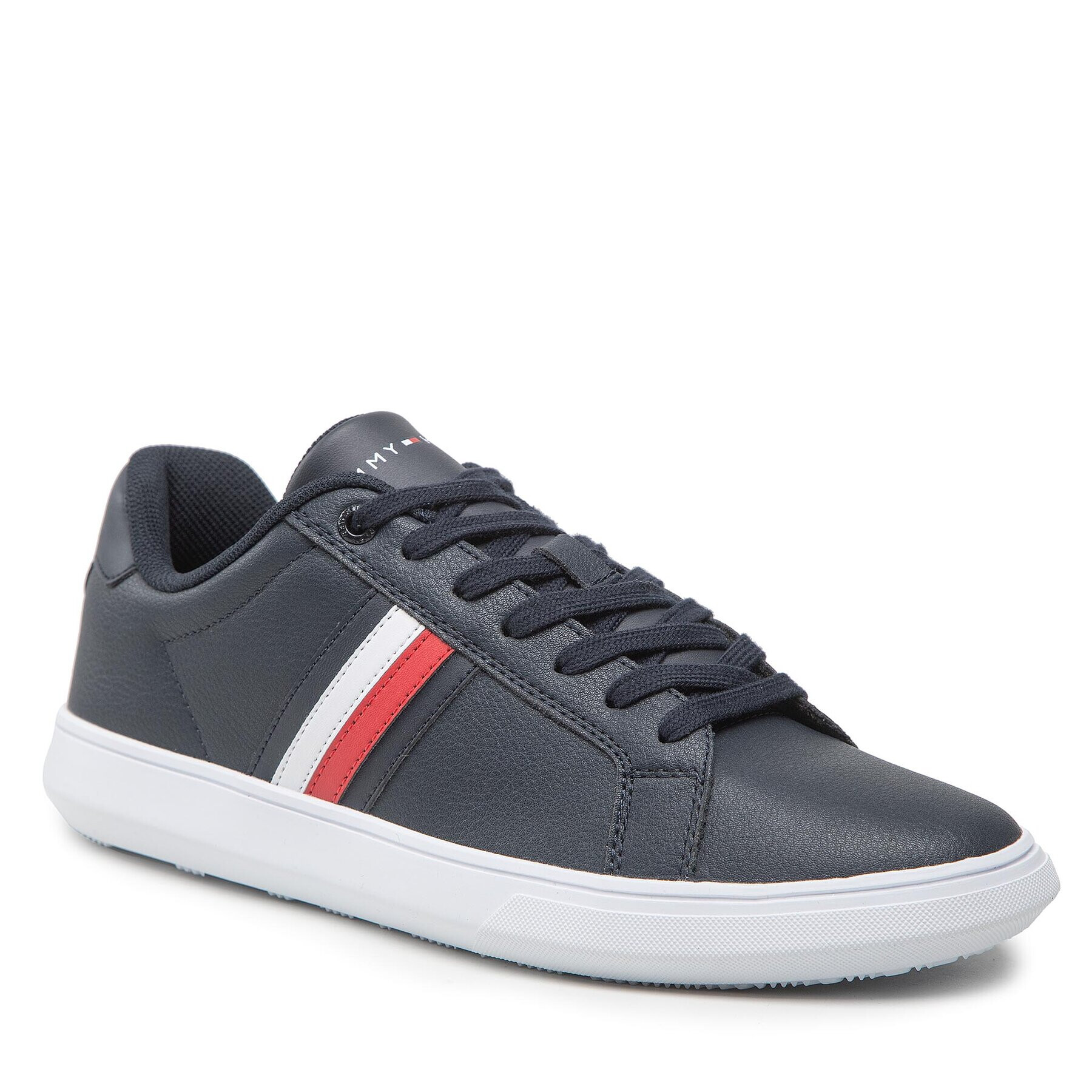 Tommy Hilfiger Сникърси Corporate Cup Leather Stripes FM0FM04275 Тъмносин - Pepit.bg