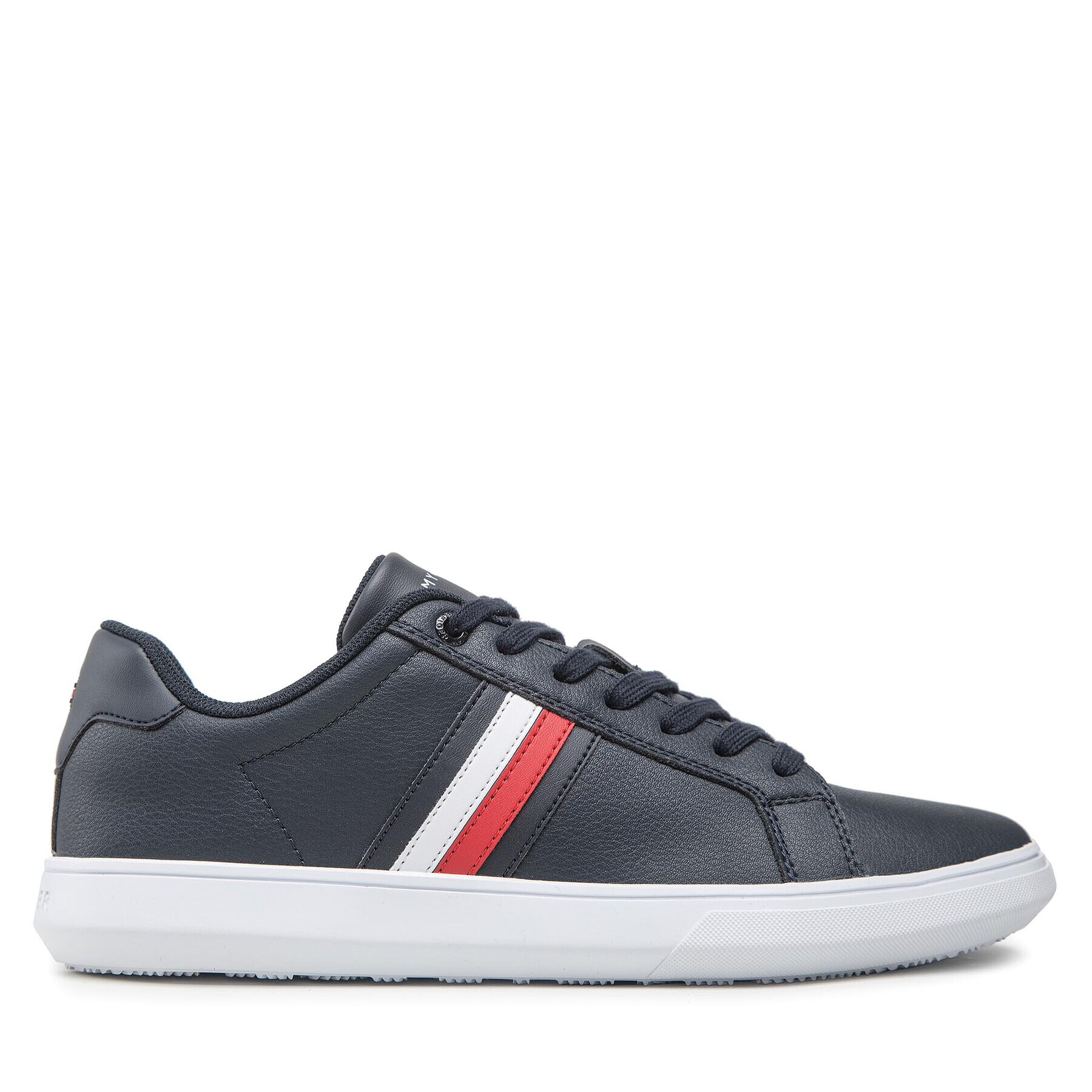 Tommy Hilfiger Сникърси Corporate Cup Leather Stripes FM0FM04275 Тъмносин - Pepit.bg