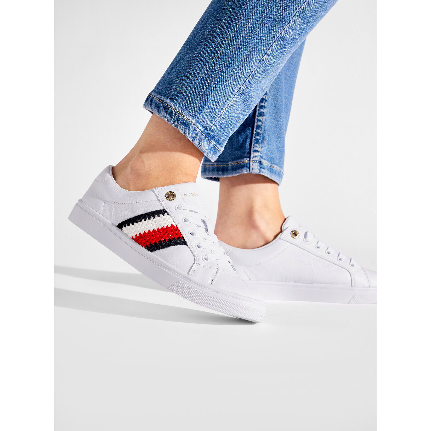 Tommy Hilfiger Сникърси Corporate Cupsole Sneaker FW0FW06457 Бял - Pepit.bg