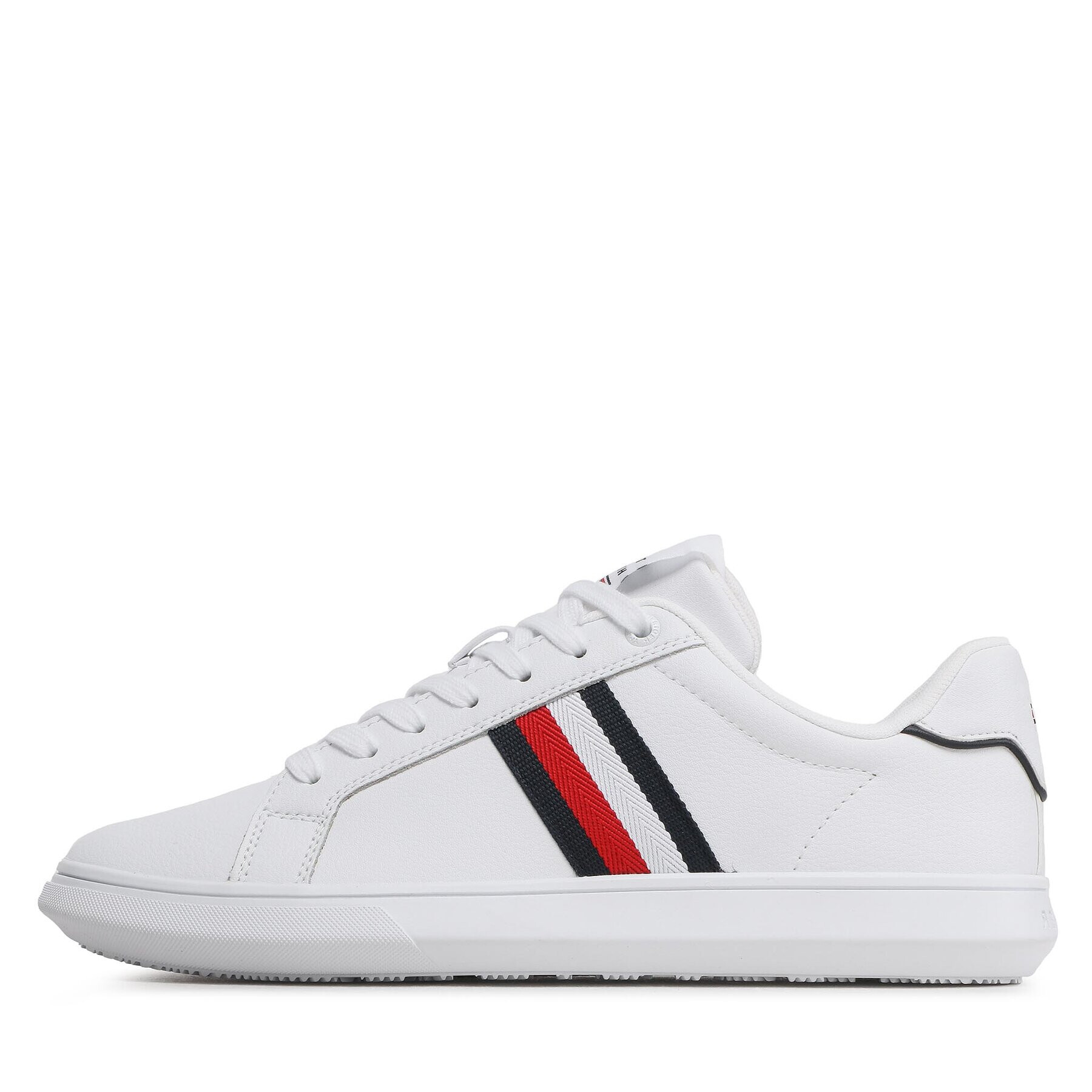 Tommy Hilfiger Сникърси Corporate Leather Cup Stripes FM0FM04732 Бял - Pepit.bg