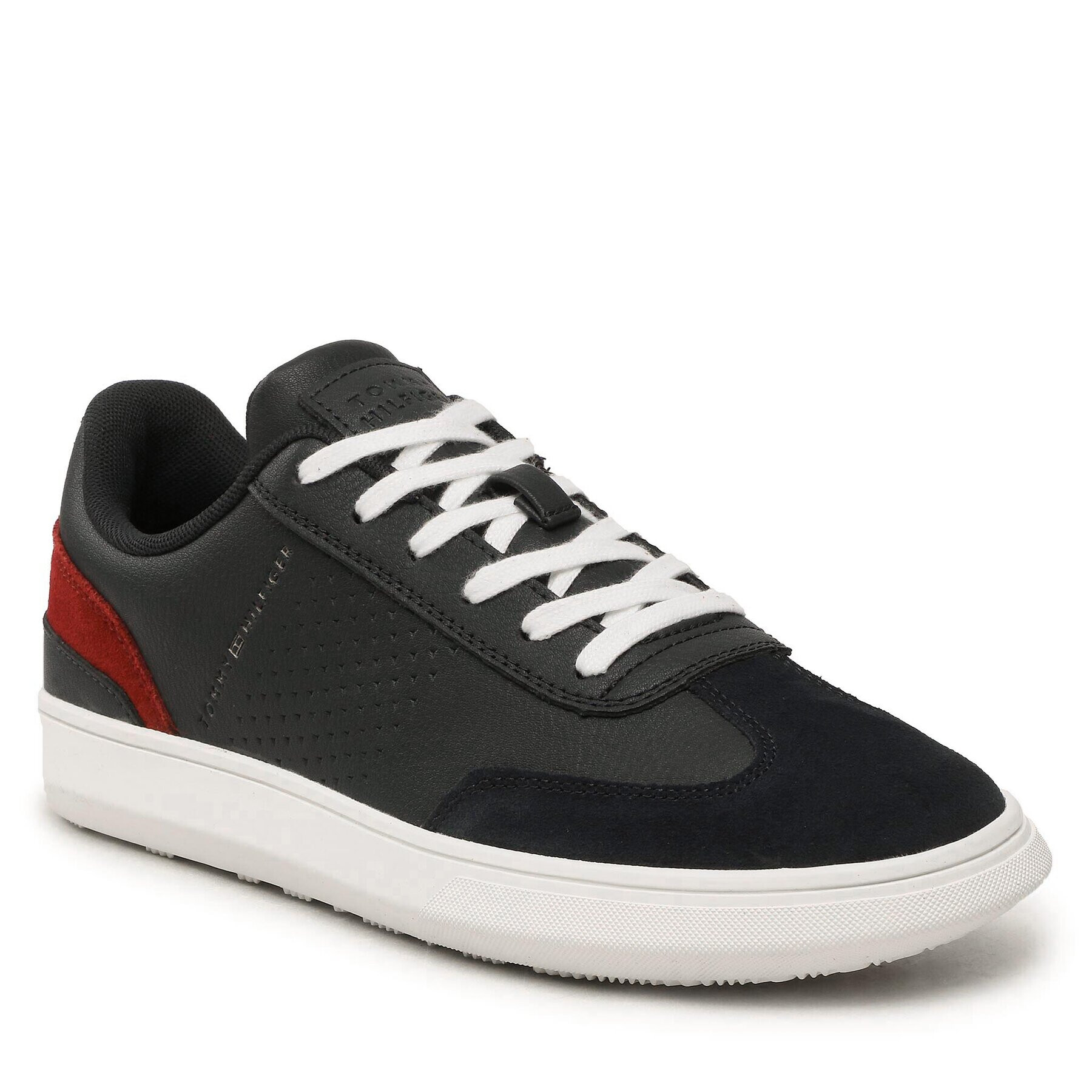 Tommy Hilfiger Сникърси Corporate Seasonal Cup Leather FM0FM04491 Тъмносин - Pepit.bg