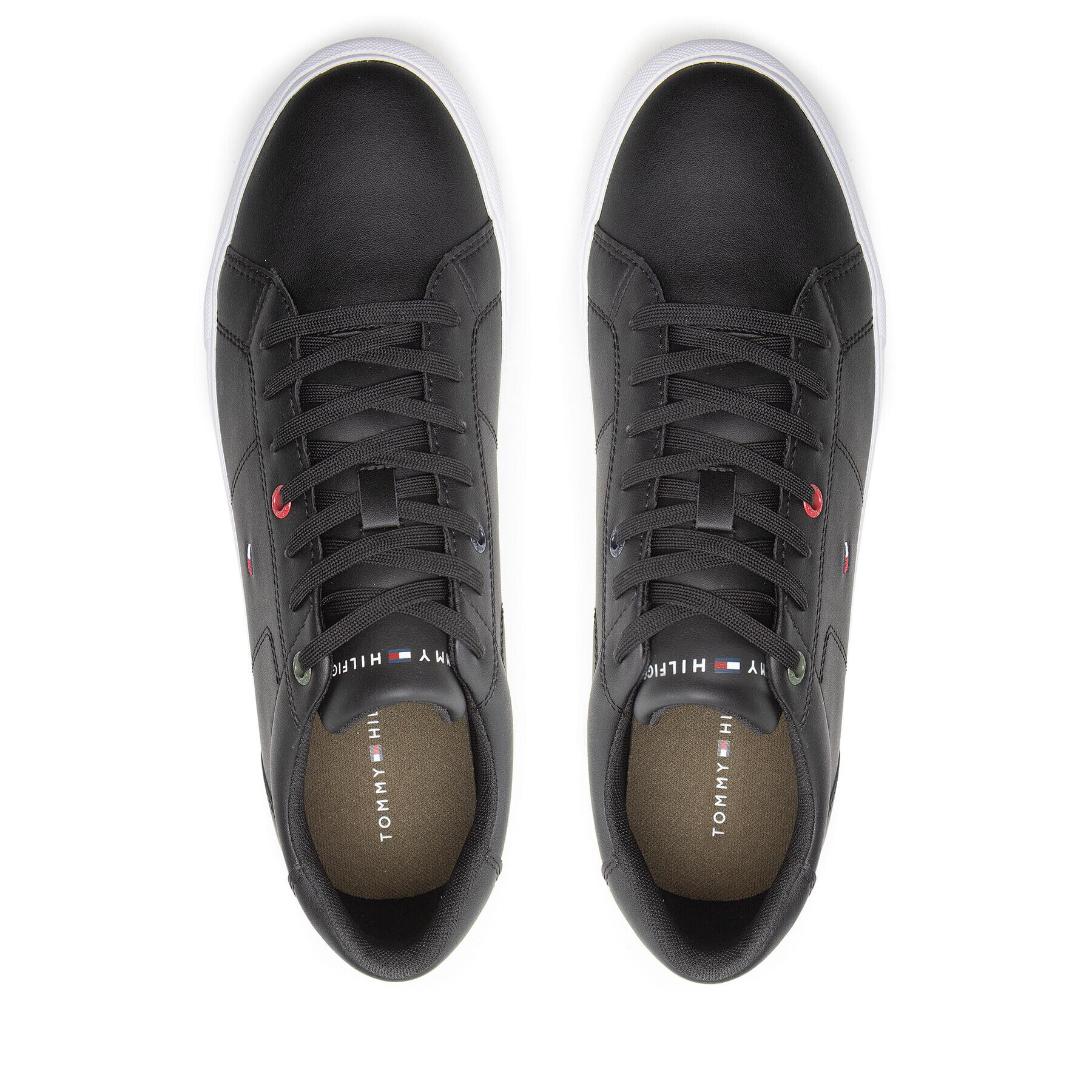 Tommy Hilfiger Сникърси Corporate Vulc Leather FM0FM03997 Черен - Pepit.bg