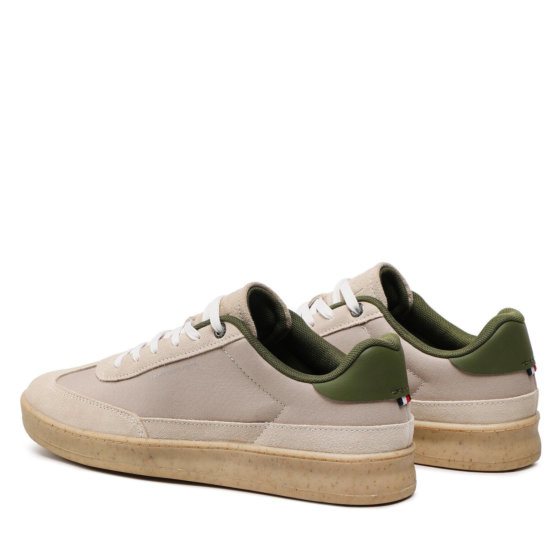 Tommy Hilfiger Сникърси Court Sneaker Mix Cup FM0FM04484 Бежов - Pepit.bg