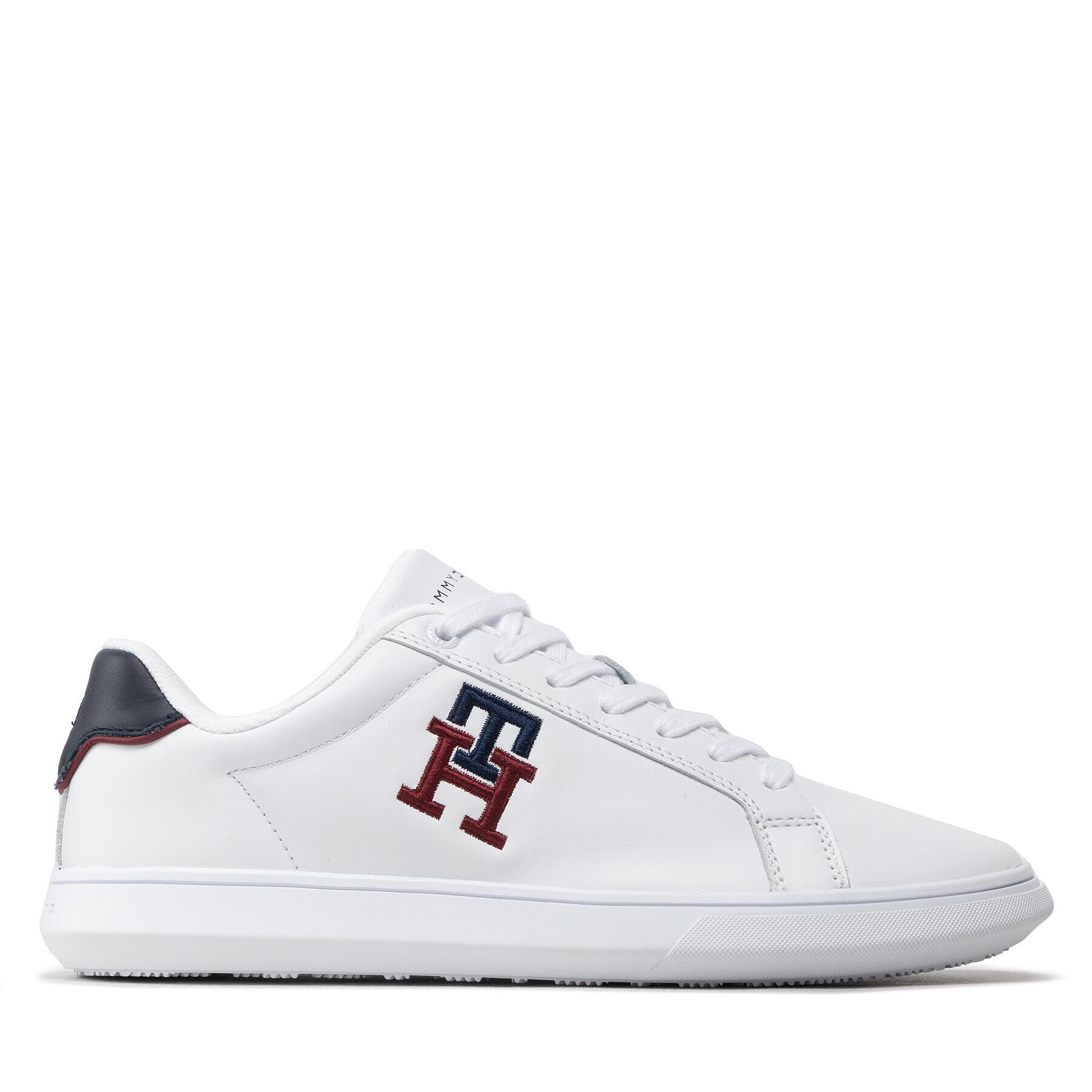 Tommy Hilfiger Сникърси Cupsole Leather Monogram FM0FM04276 Бял - Pepit.bg