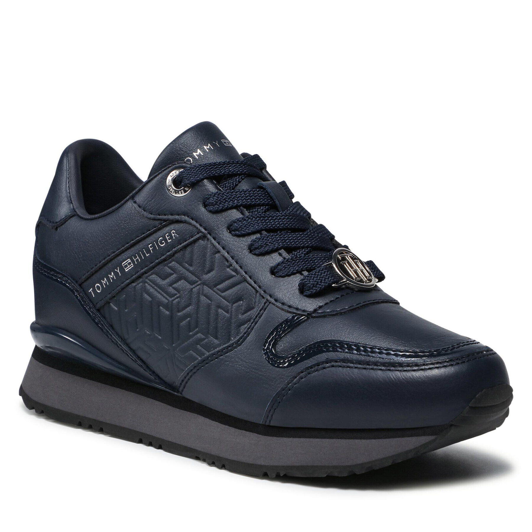 Tommy Hilfiger Сникърси Dressy Wedge Sneaker FW0FW05936 Тъмносин - Pepit.bg