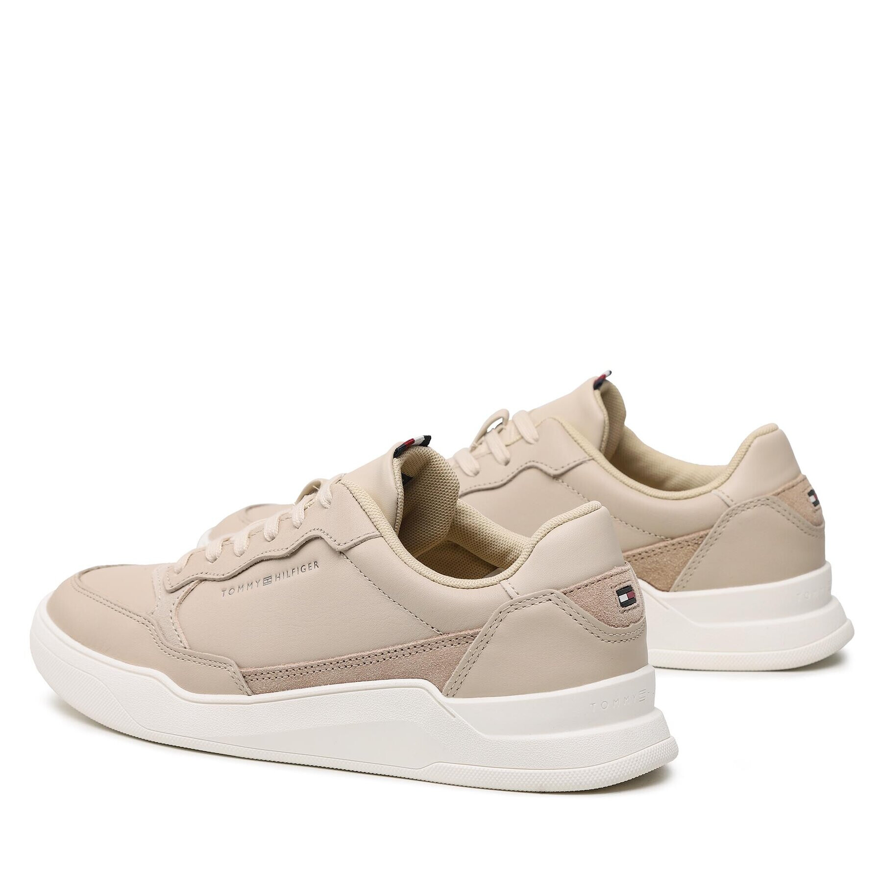 Tommy Hilfiger Сникърси Elevated Cupsole Leather FM0FM04490 Бежов - Pepit.bg