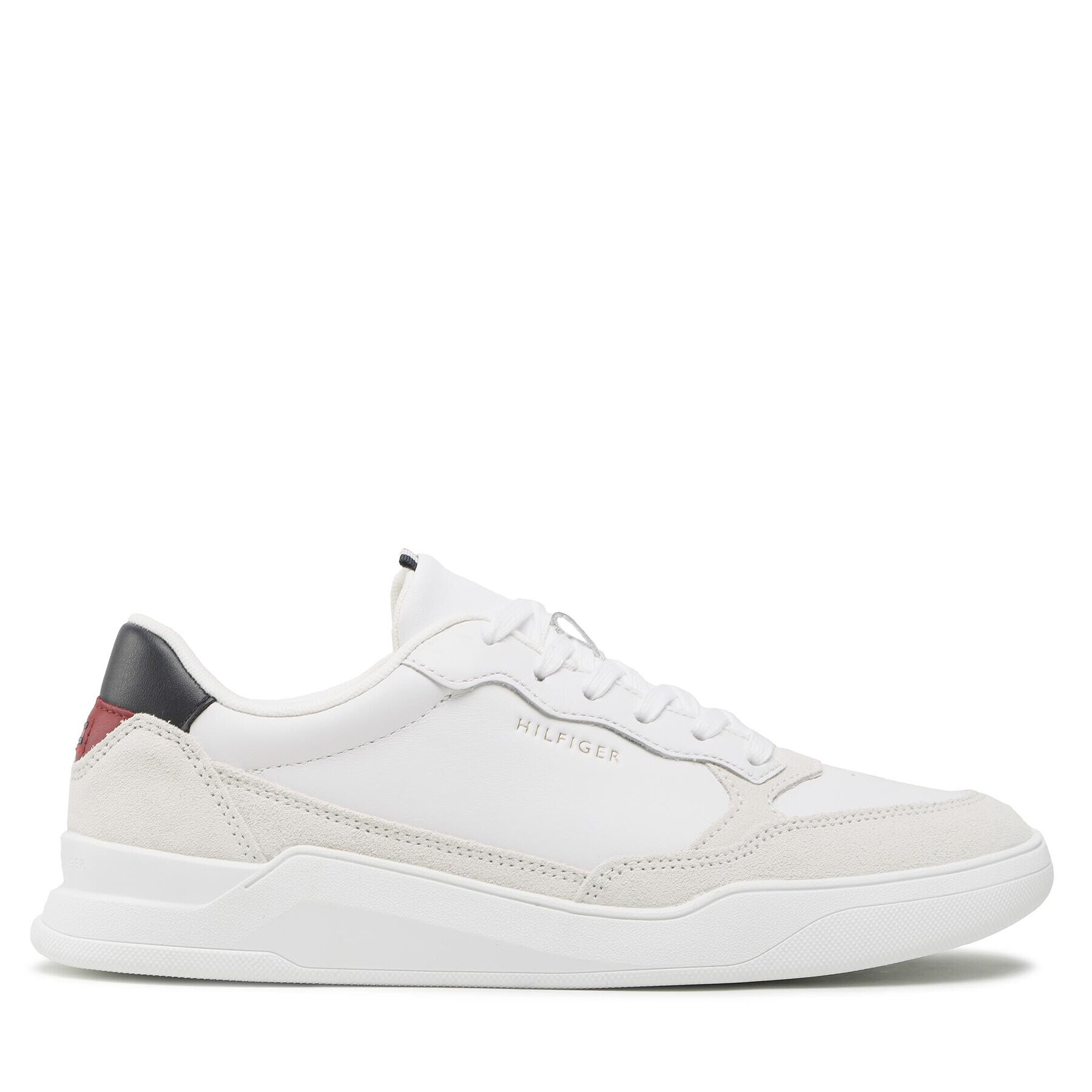 Tommy Hilfiger Сникърси Elevated Cupsole Leather Mix FM0FM04358 Бял - Pepit.bg