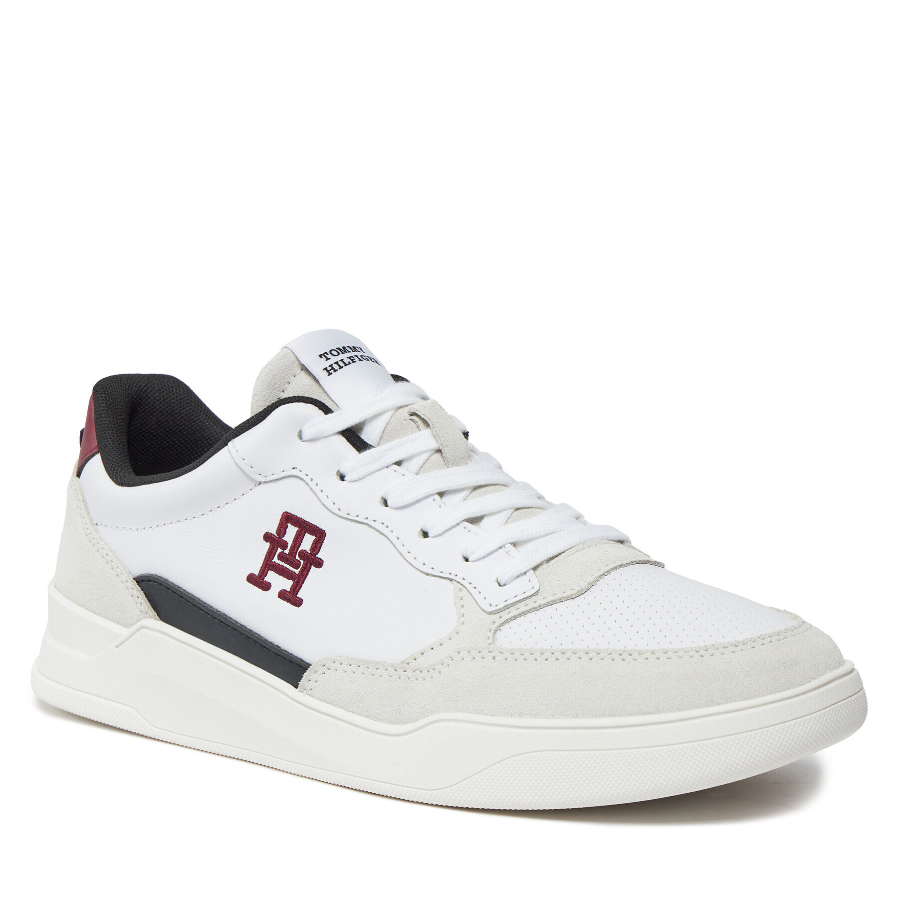 Tommy Hilfiger Сникърси Elevated Cupsole Lth Mix FM0FM04929 Бял - Pepit.bg