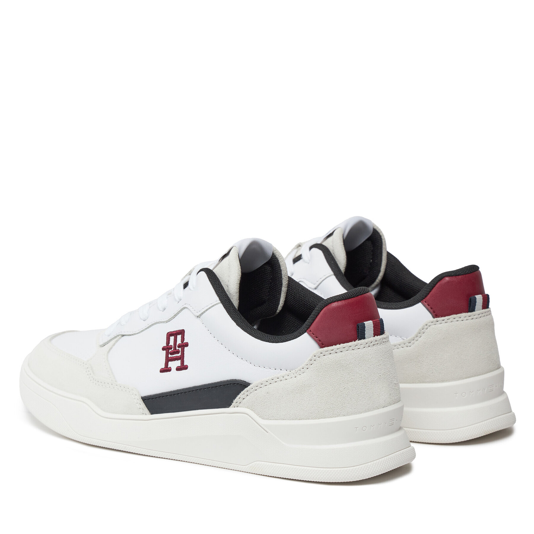 Tommy Hilfiger Сникърси Elevated Cupsole Lth Mix FM0FM04929 Бял - Pepit.bg