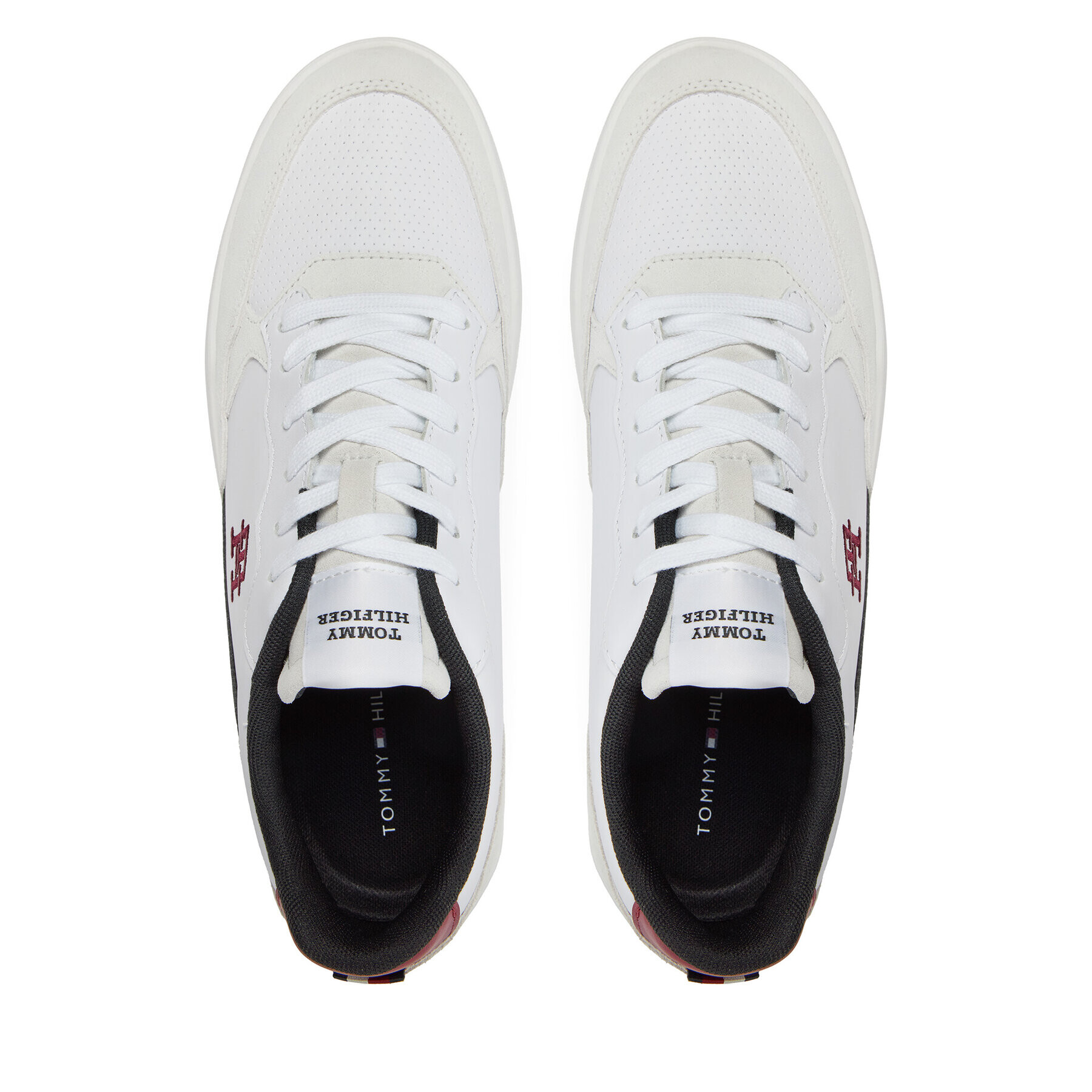 Tommy Hilfiger Сникърси Elevated Cupsole Lth Mix FM0FM04929 Бял - Pepit.bg