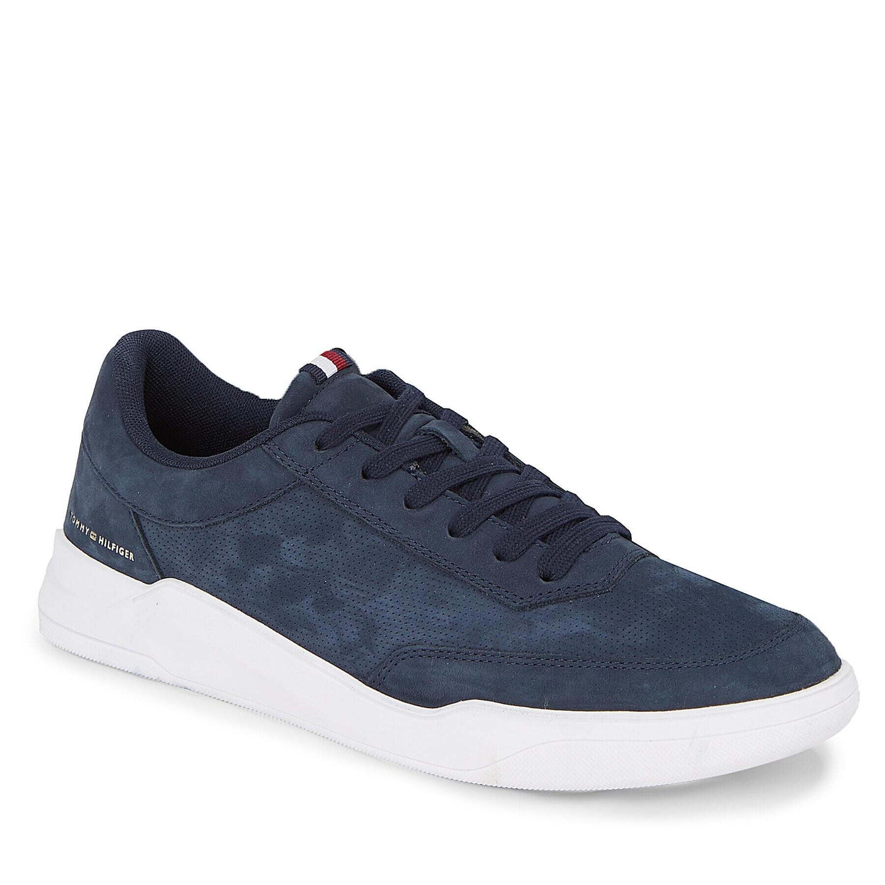 Tommy Hilfiger Сникърси Elevated Cupsole Nubuck FM0FM04933 Син - Pepit.bg