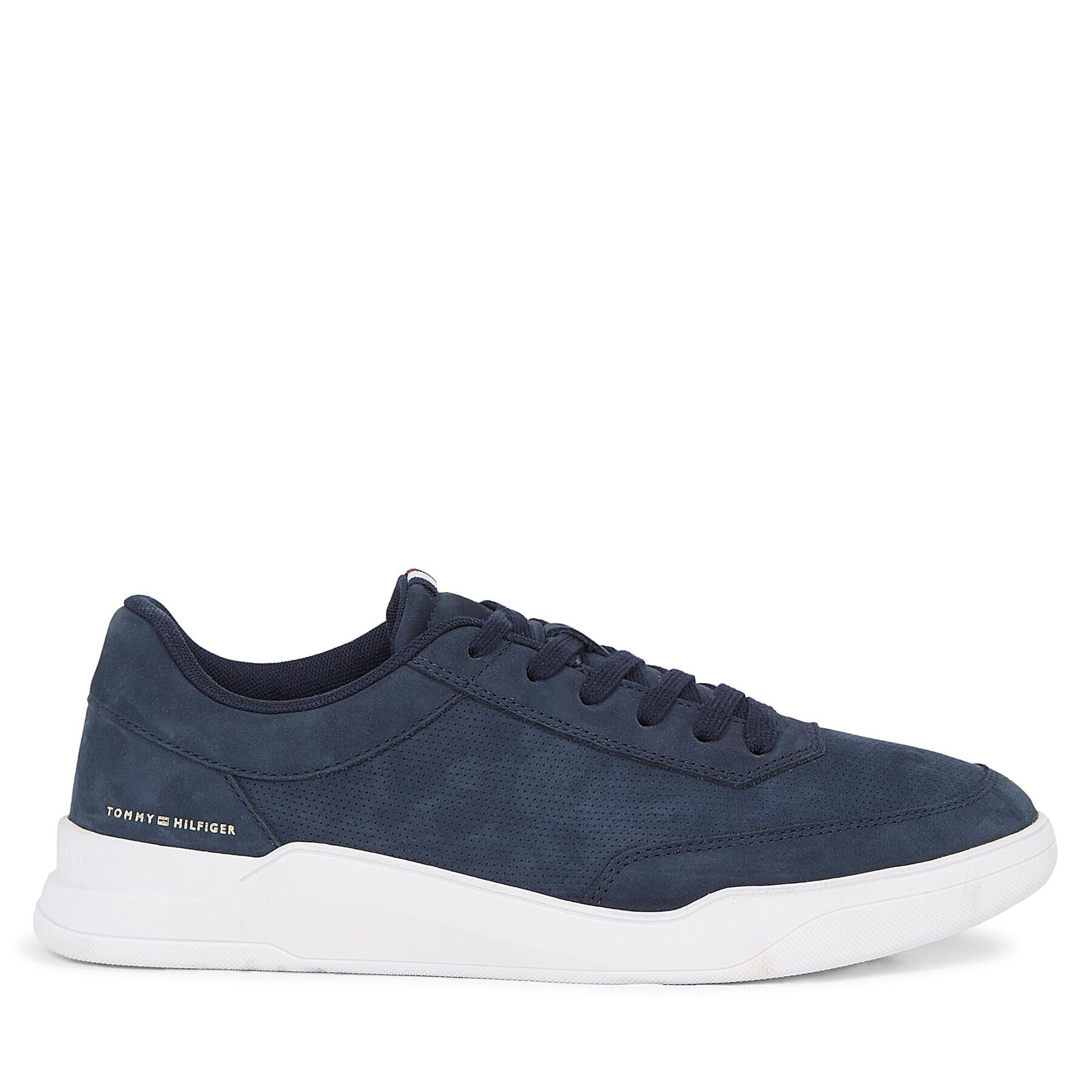 Tommy Hilfiger Сникърси Elevated Cupsole Nubuck FM0FM04933 Син - Pepit.bg