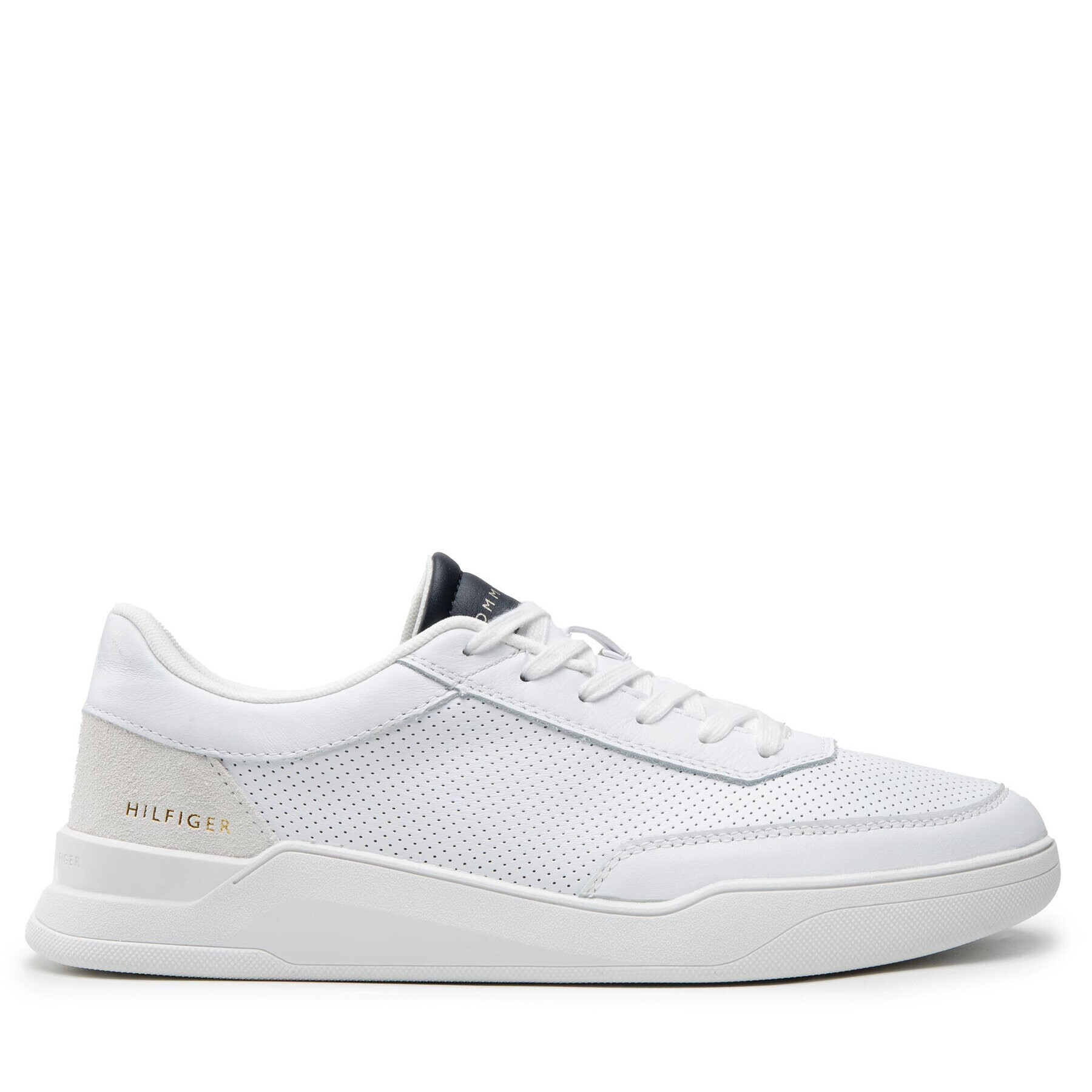 Tommy Hilfiger Сникърси Elevated Cupsole Perf Lather FM0FM04145 Бял - Pepit.bg