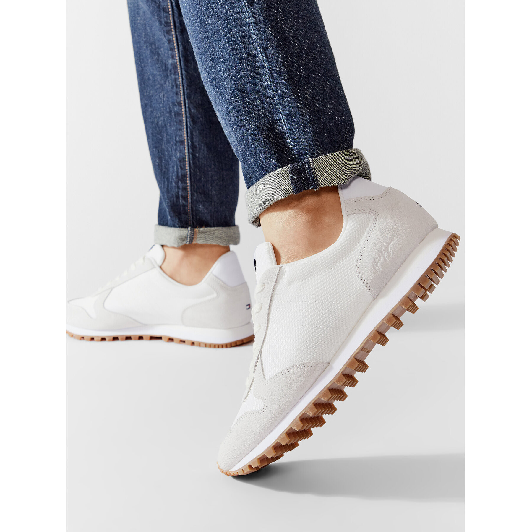 Tommy Hilfiger Сникърси Elevated Eva Runner MixFM0FM04028 Бежов - Pepit.bg