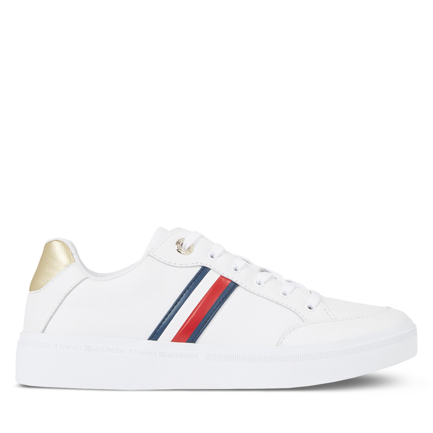 Tommy Hilfiger Сникърси Elevated Global Stripes Sneaker FW0FW07446 Бял - Pepit.bg