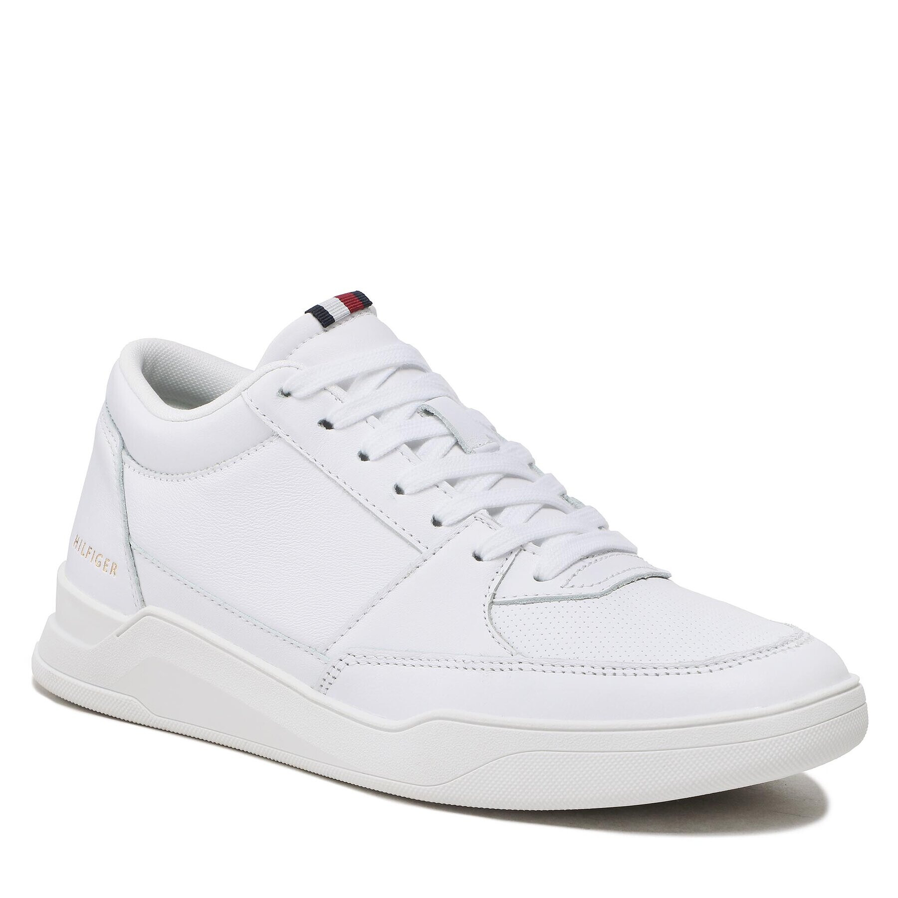 Tommy Hilfiger Сникърси Elevated Hi Cupsole Leather FM0FM04290 Бял - Pepit.bg
