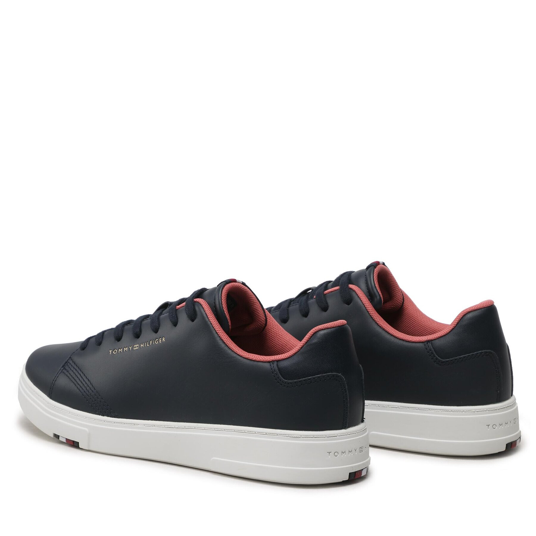 Tommy Hilfiger Сникърси Elevated Rbw Cupsole Leather FM0FM04487 Тъмносин - Pepit.bg