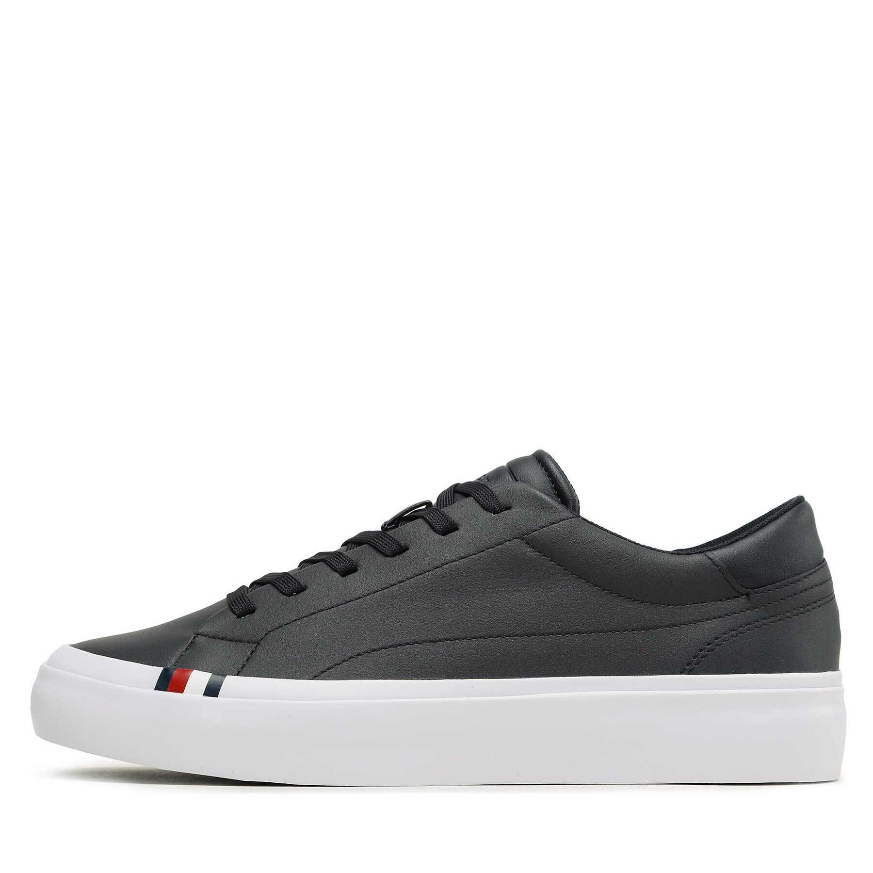 Tommy Hilfiger Сникърси Elevated Vulc Leather Low FM0FM04418 Тъмносин - Pepit.bg