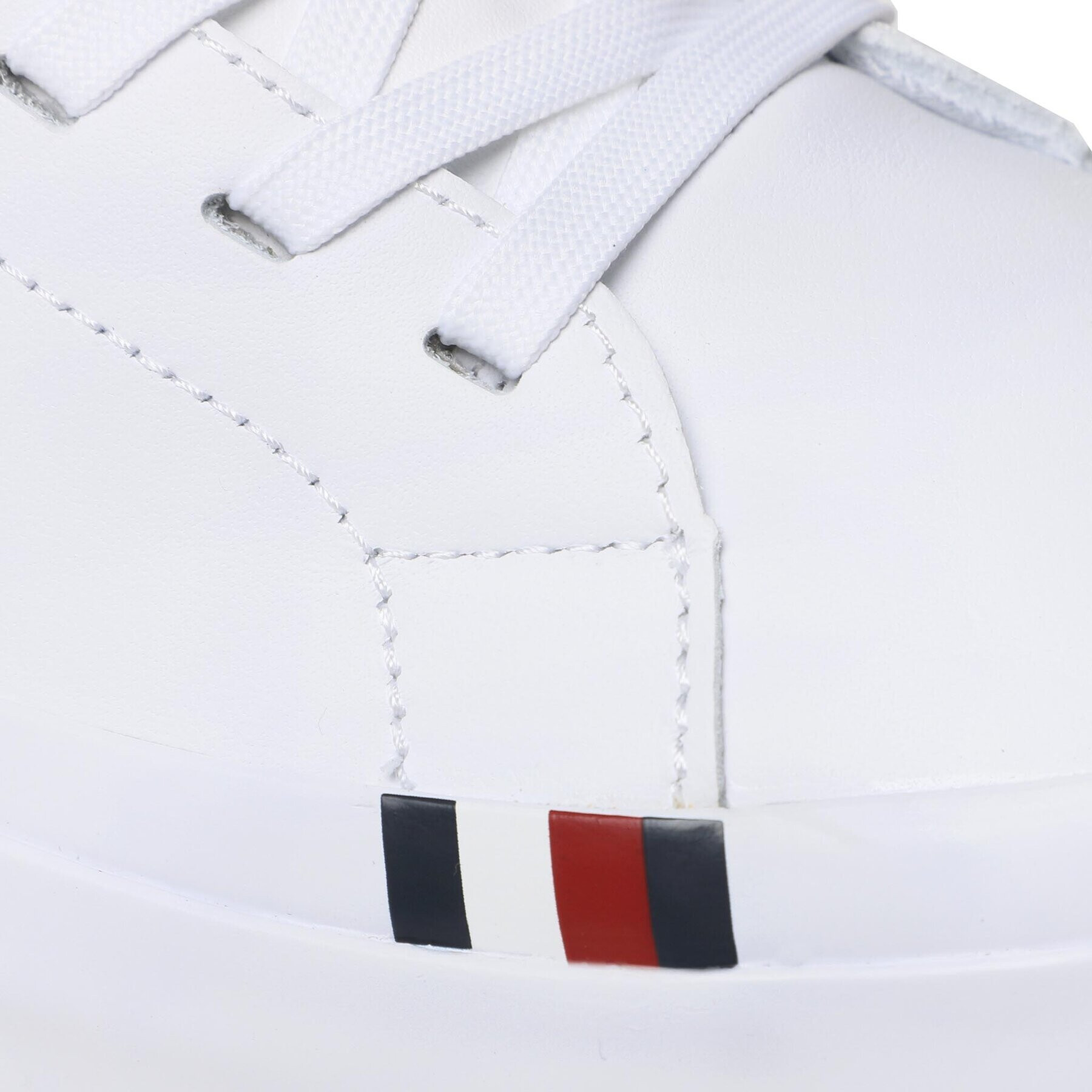 Tommy Hilfiger Сникърси Elevated Vulc Leather Mid FM0FM04419 Бял - Pepit.bg