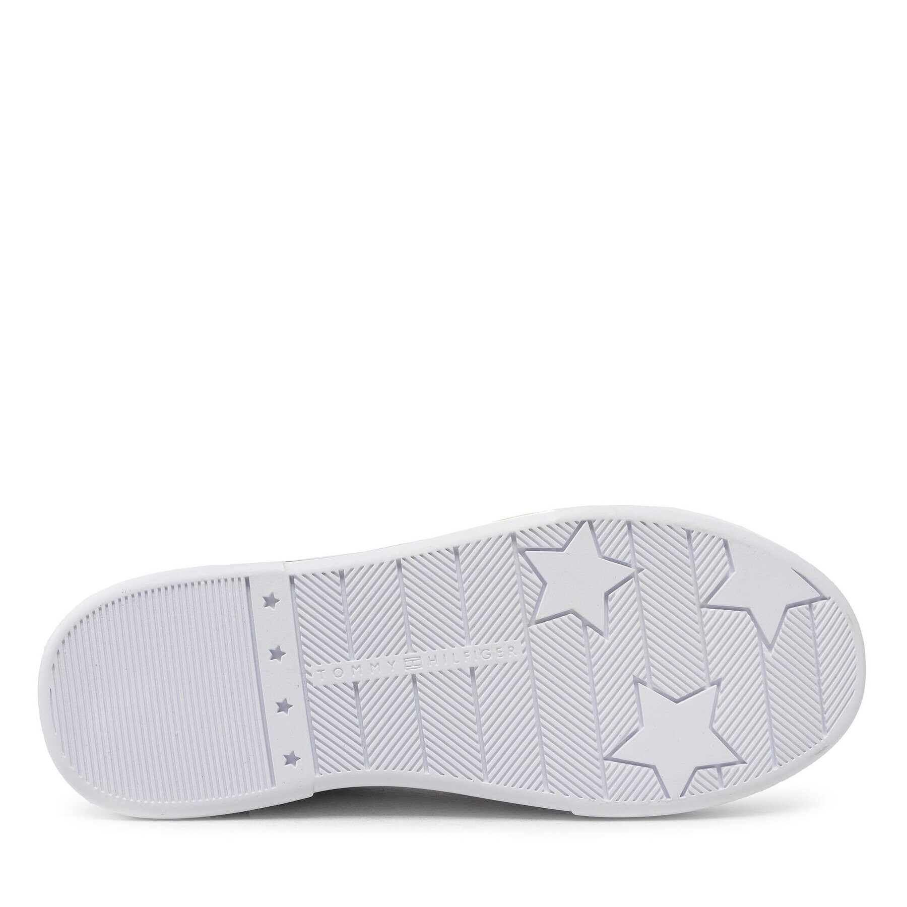 Tommy Hilfiger Сникърси Embossed Monogram Sneaker FW0FW06735 Бял - Pepit.bg