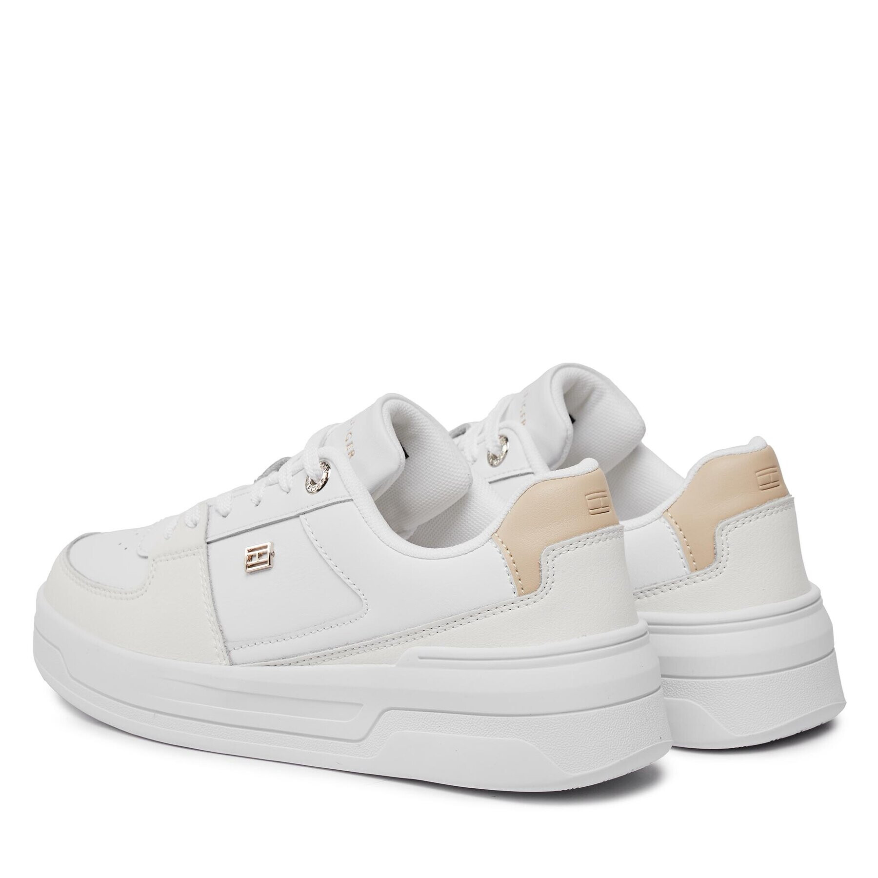 Tommy Hilfiger Сникърси Essential Basket Sneaker FW0FW07684 Бял - Pepit.bg
