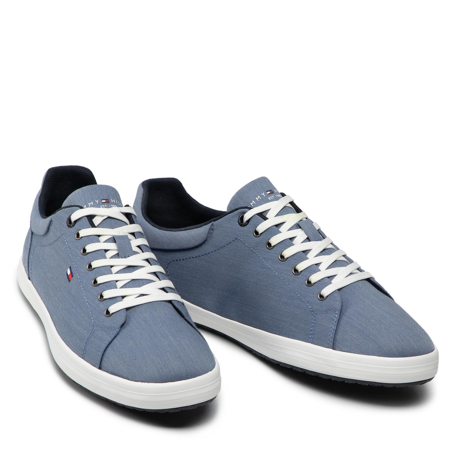 Tommy Hilfiger Сникърси Essential Chambray Vulc FM0FM03993 Син - Pepit.bg