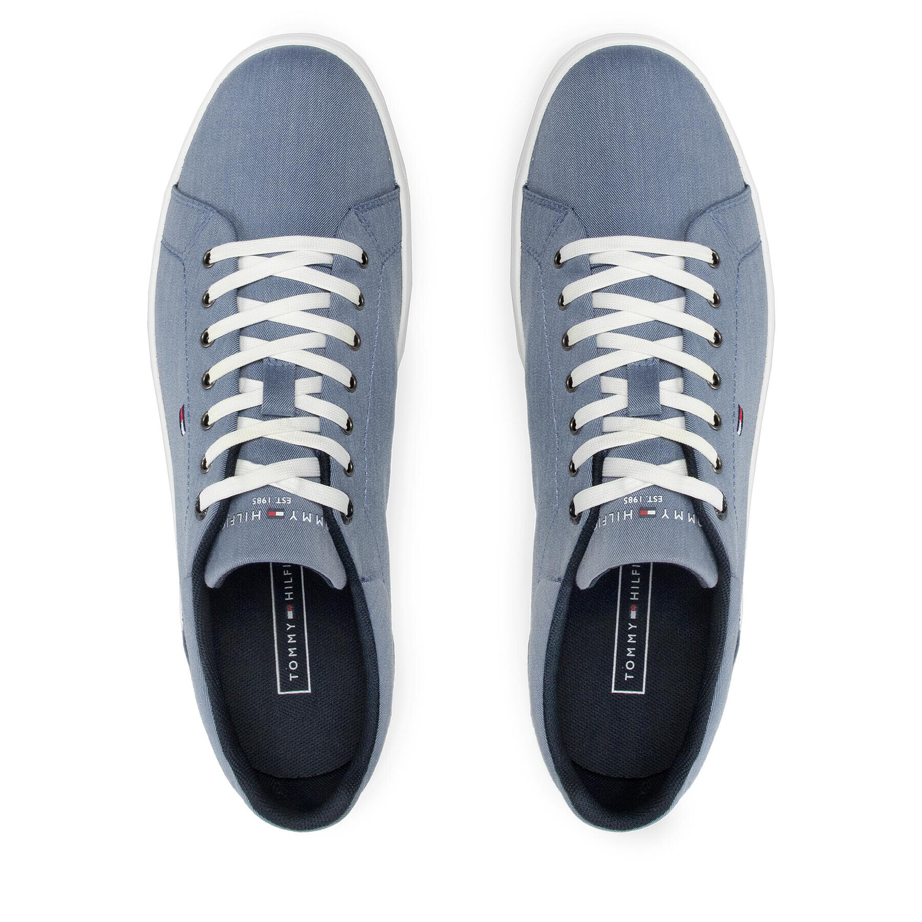 Tommy Hilfiger Сникърси Essential Chambray Vulc FM0FM03993 Син - Pepit.bg