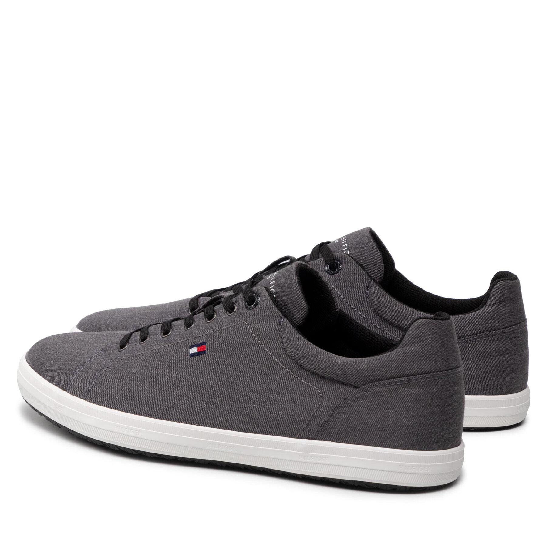 Tommy Hilfiger Сникърси Essential Chambray Vulc FM0FM03993 Сив - Pepit.bg