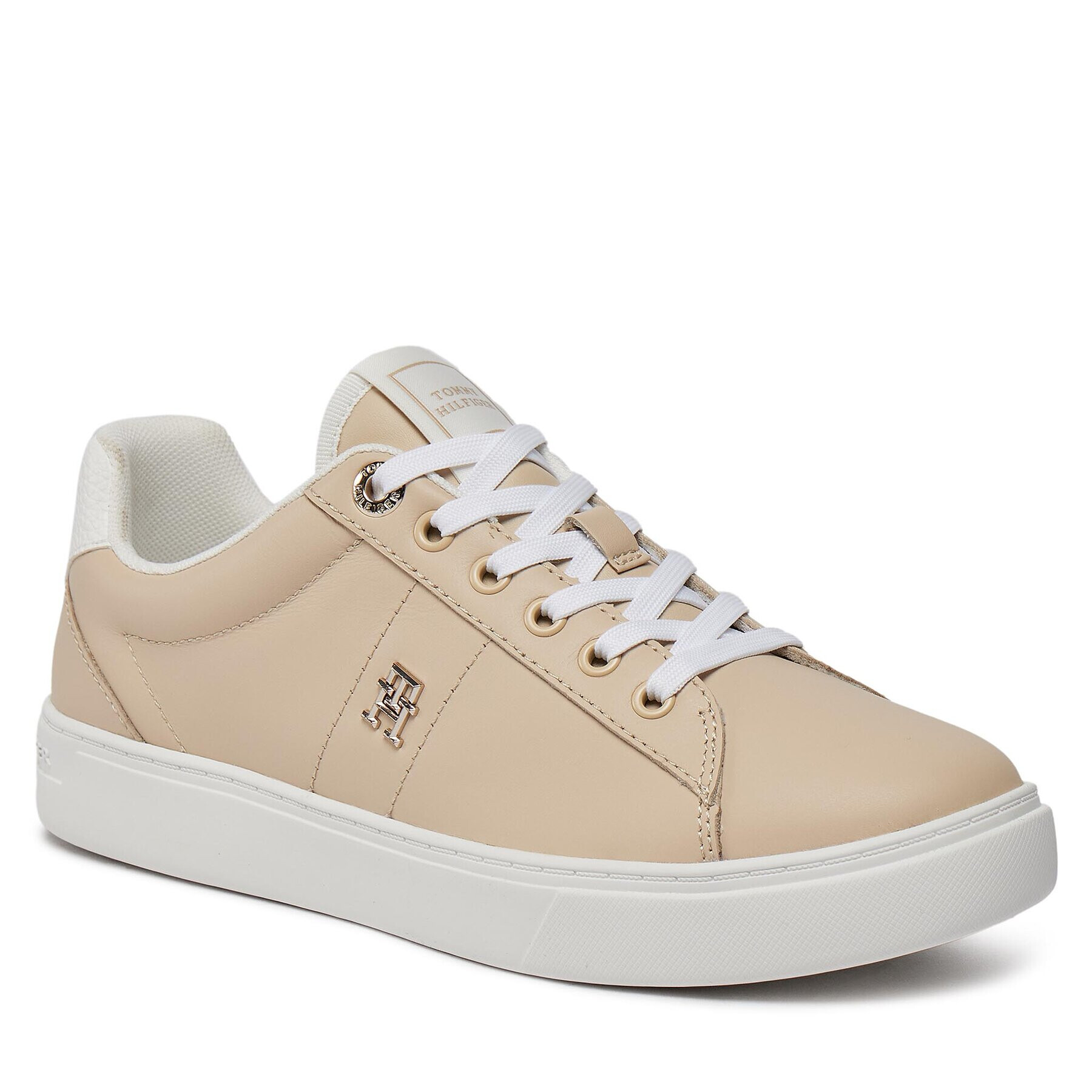 Tommy Hilfiger Сникърси Essential Elevated Court Sneaker FW0FW07685 Бежов - Pepit.bg