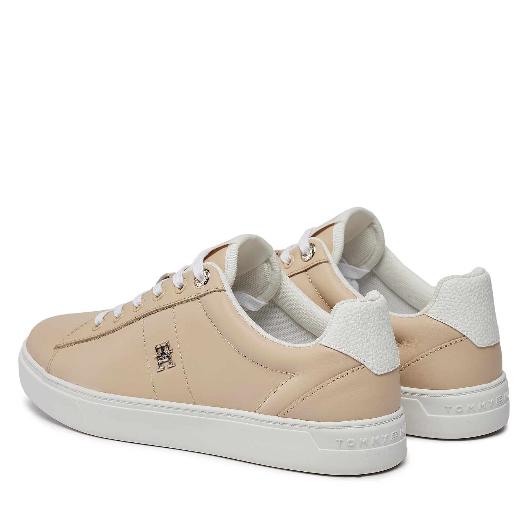 Tommy Hilfiger Сникърси Essential Elevated Court Sneaker FW0FW07685 Бежов - Pepit.bg