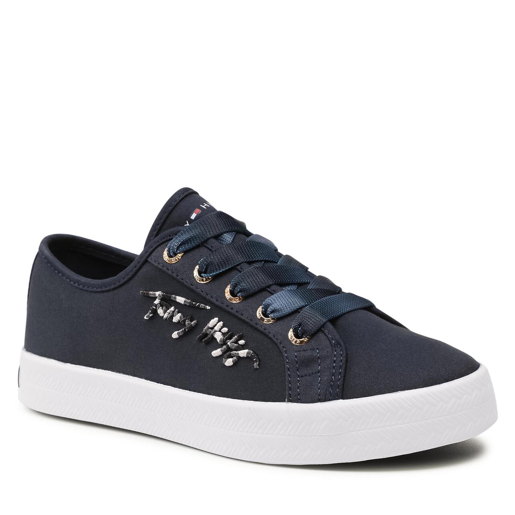 Tommy Hilfiger Сникърси Essential Gradient Sneaker FW0FW05802 Тъмносин - Pepit.bg