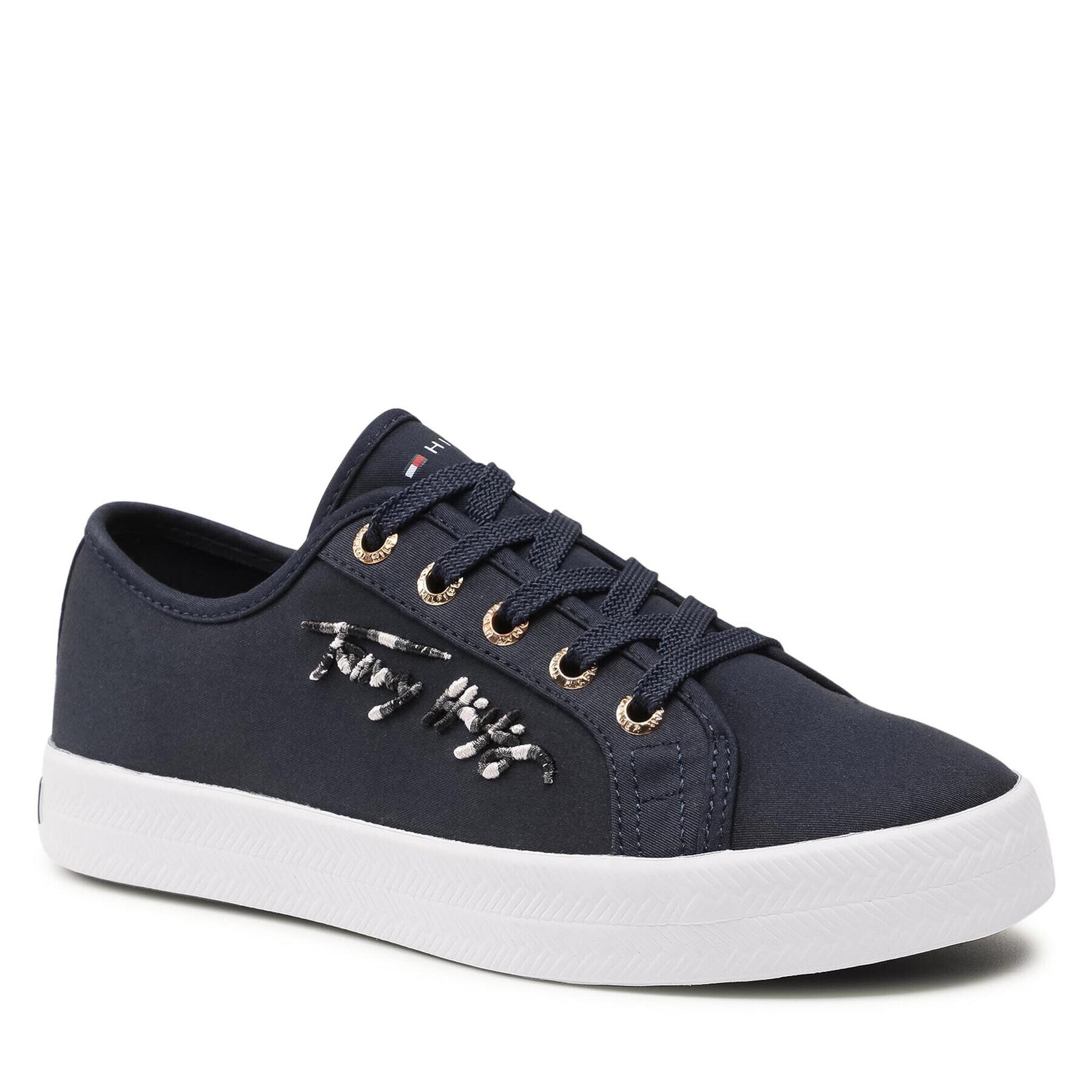 Tommy Hilfiger Сникърси Essential Gradient Sneaker FW0FW05802 Тъмносин - Pepit.bg