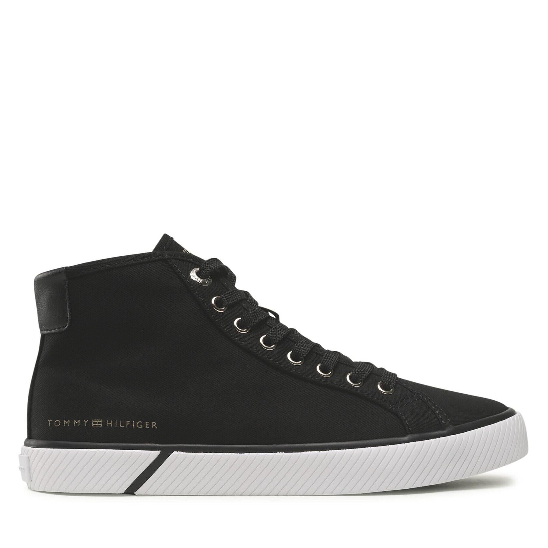 Tommy Hilfiger Сникърси Essential Highcut Sneaker Bl FW0FW07247 Черен - Pepit.bg