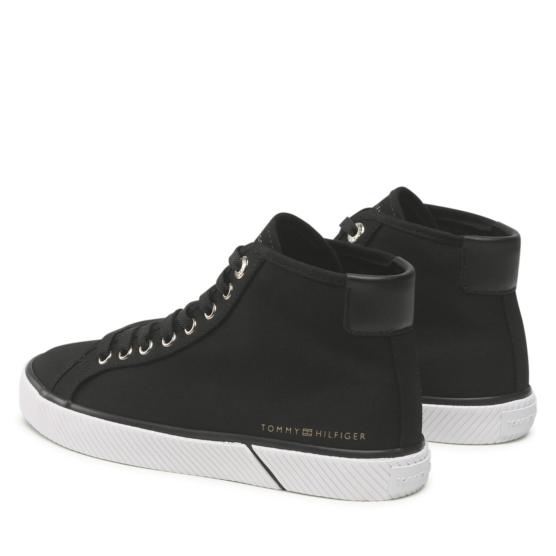 Tommy Hilfiger Сникърси Essential Highcut Sneaker Bl FW0FW07247 Черен - Pepit.bg