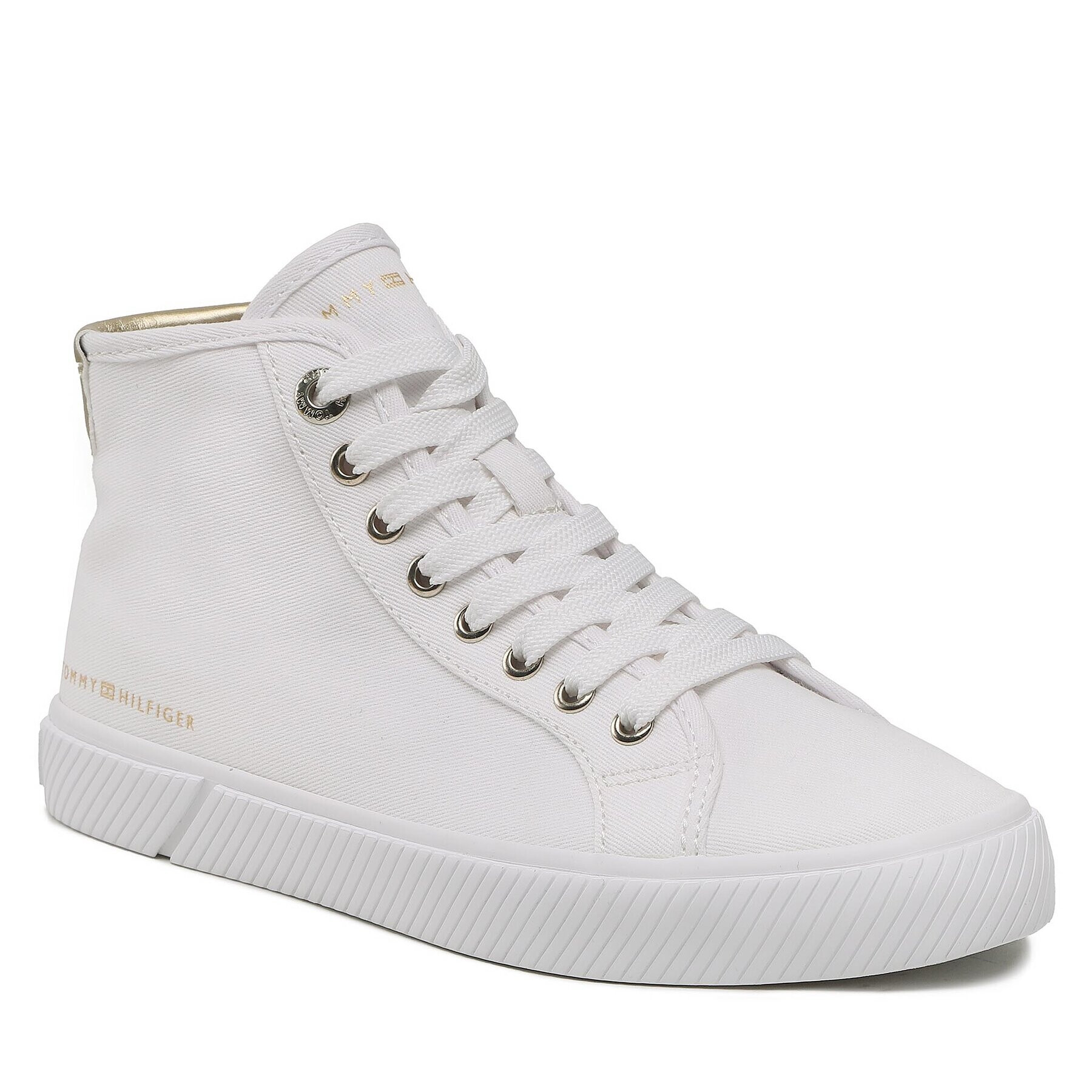 Tommy Hilfiger Сникърси Essential Highcut Sneaker FW0FW07120 Бял - Pepit.bg