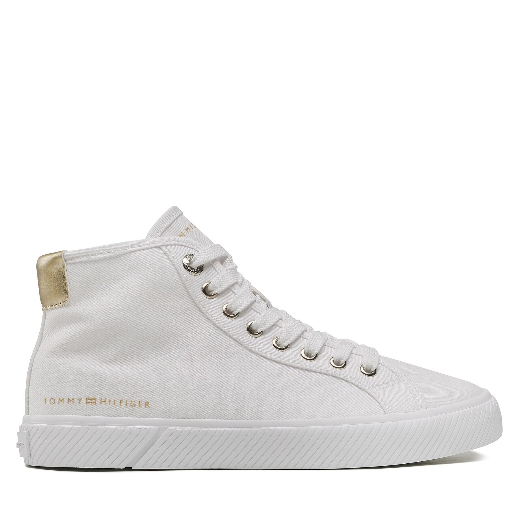 Tommy Hilfiger Сникърси Essential Highcut Sneaker FW0FW07120 Бял - Pepit.bg