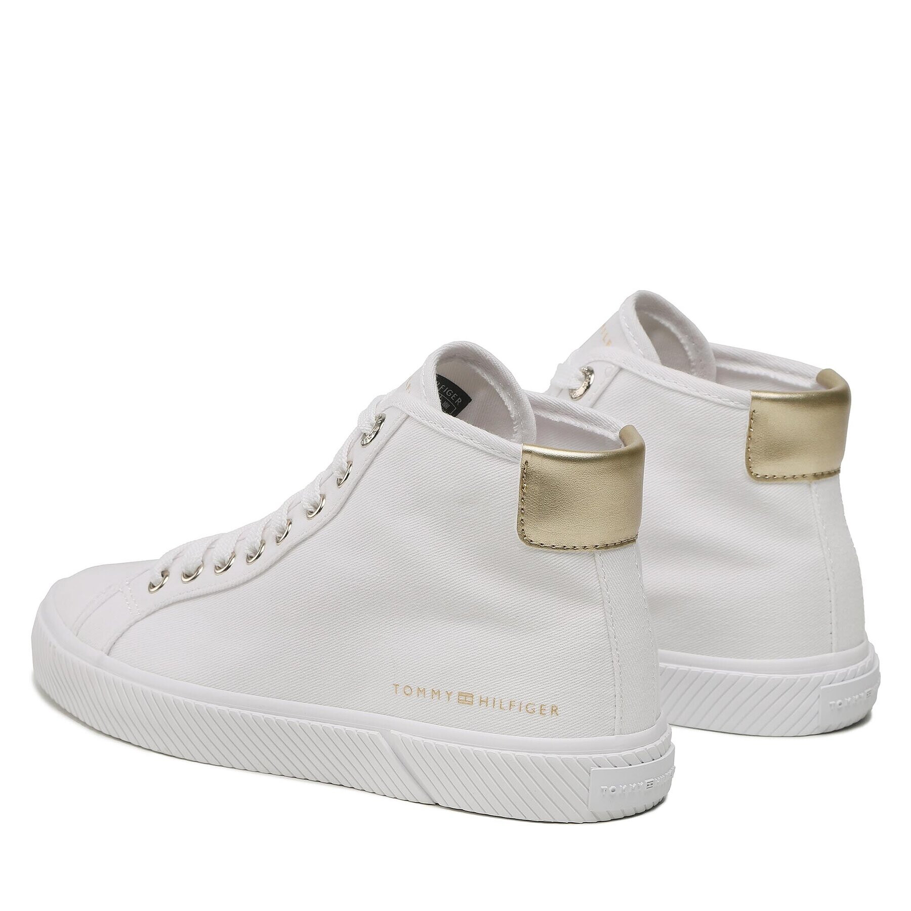 Tommy Hilfiger Сникърси Essential Highcut Sneaker FW0FW07120 Бял - Pepit.bg