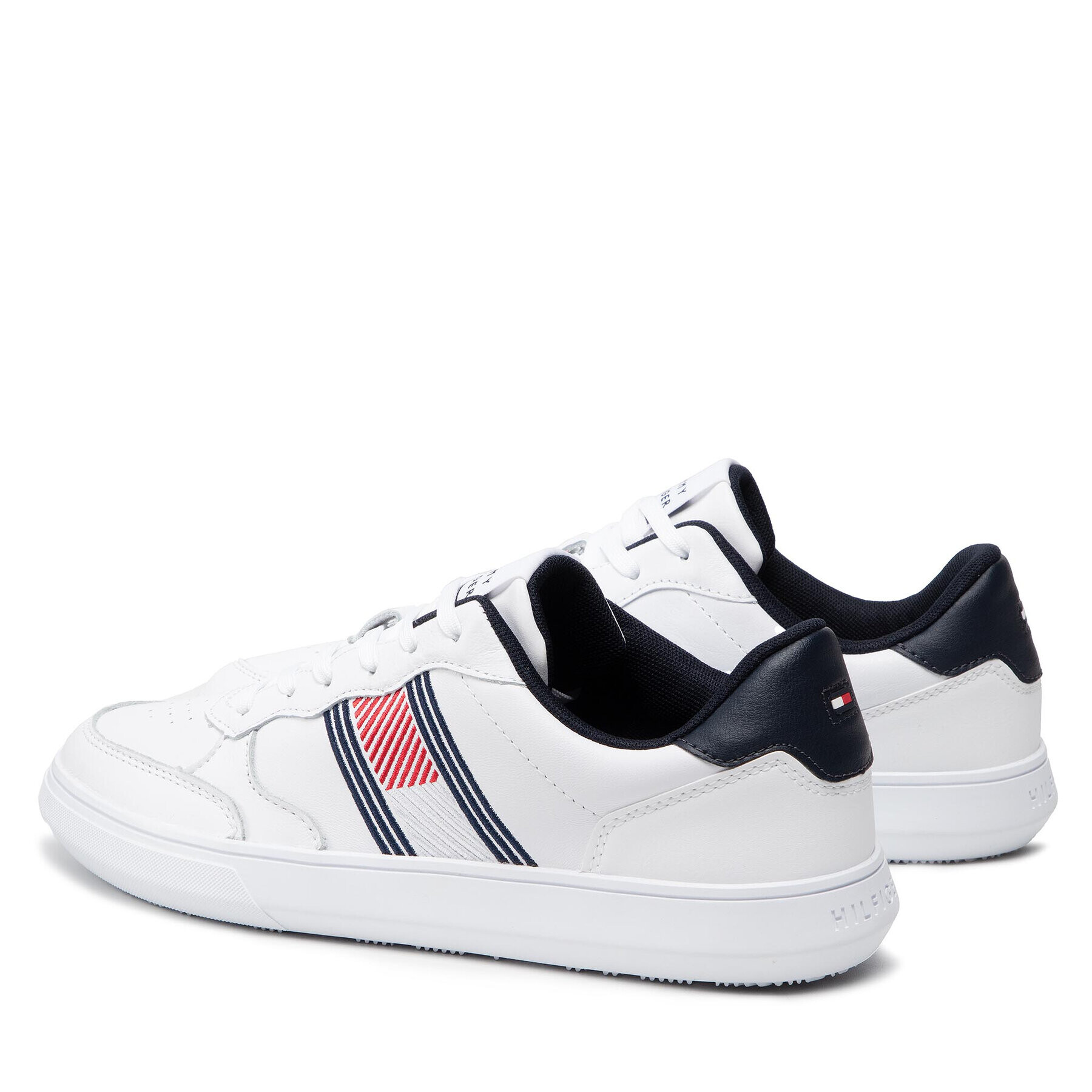 Tommy Hilfiger Сникърси Essential Leather Cupsole Evo FM0FM03904 Бял - Pepit.bg