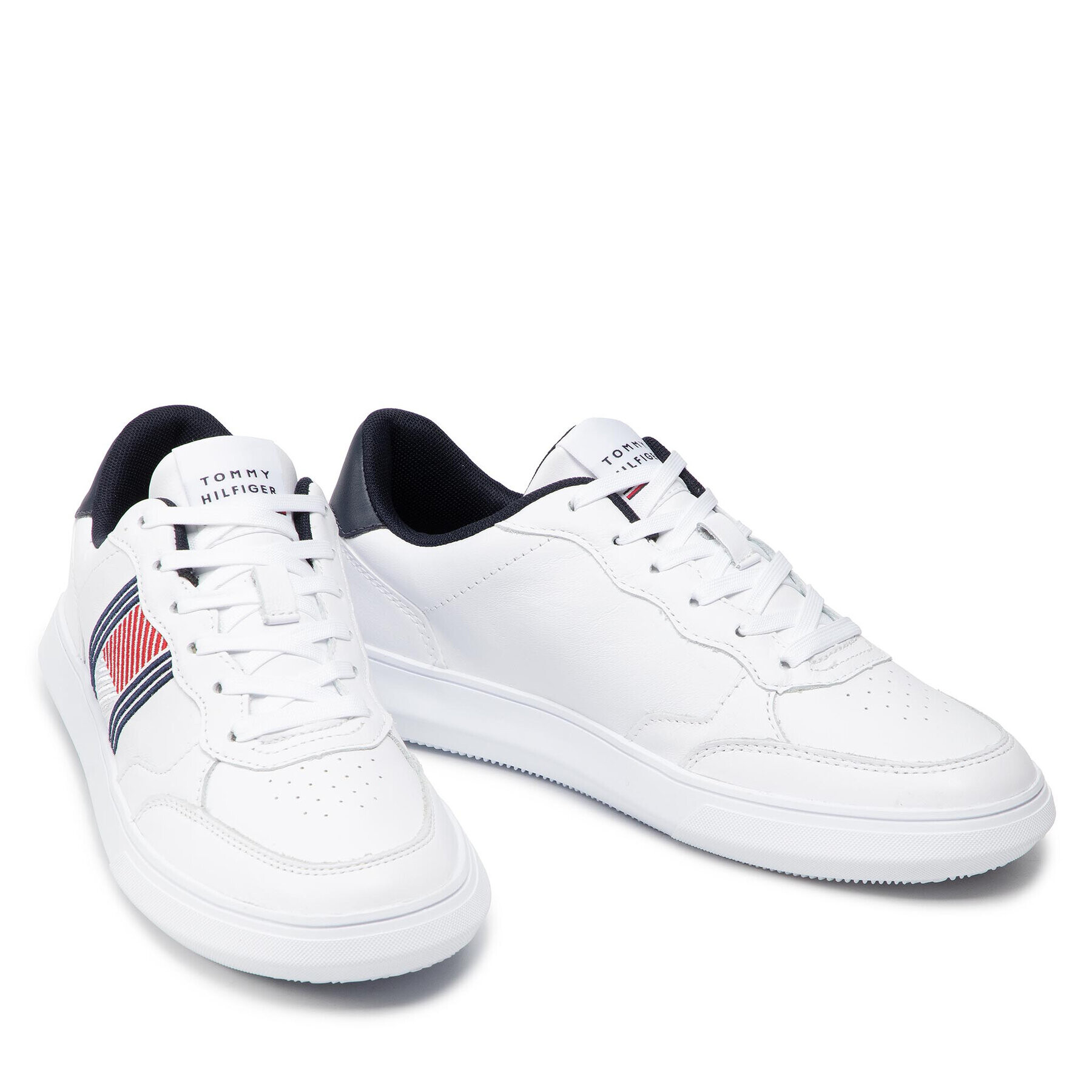 Tommy Hilfiger Сникърси Essential Leather Cupsole Evo FM0FM03904 Бял - Pepit.bg