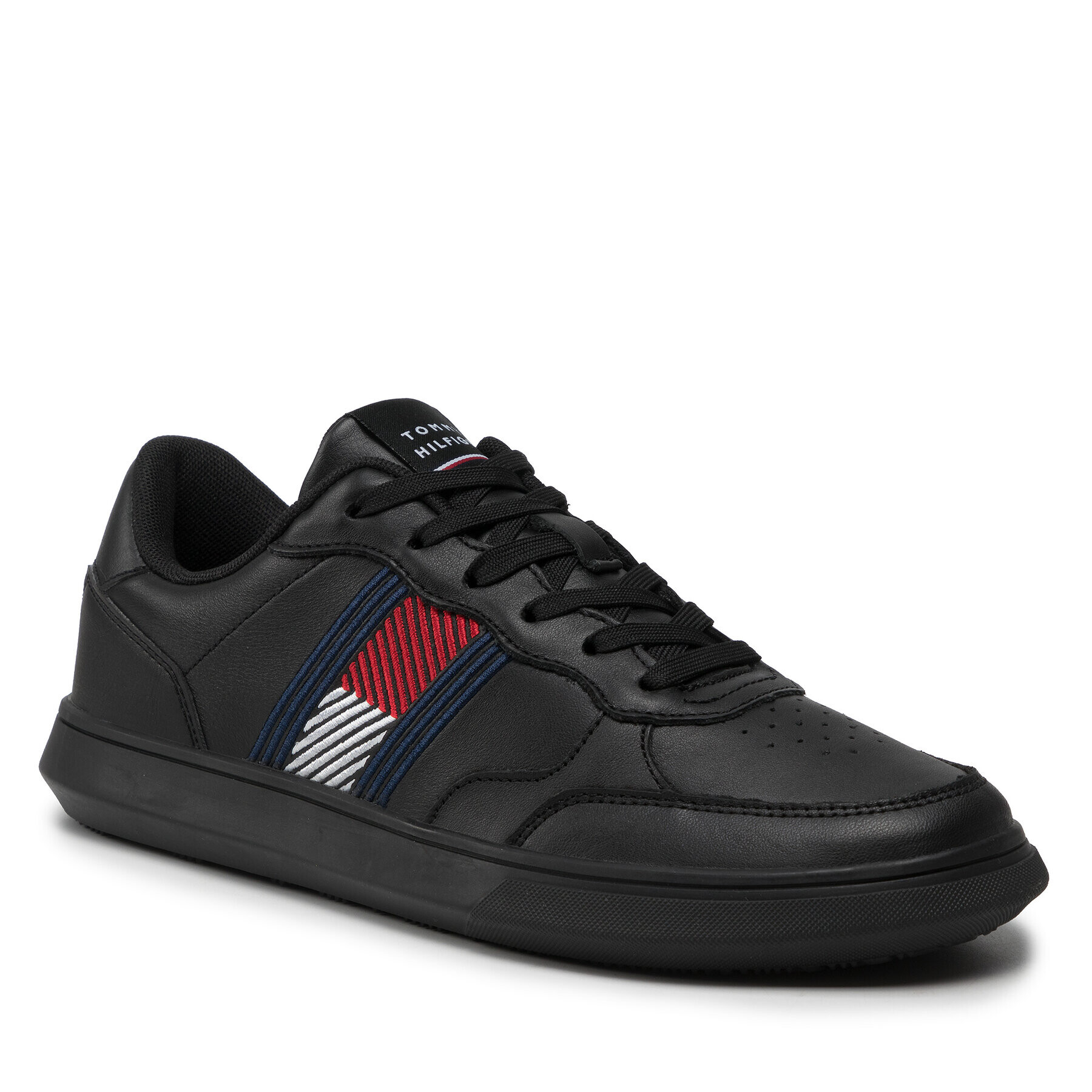 Tommy Hilfiger Сникърси Essential Leather Cupsole Evo FM0FM03904 Черен - Pepit.bg