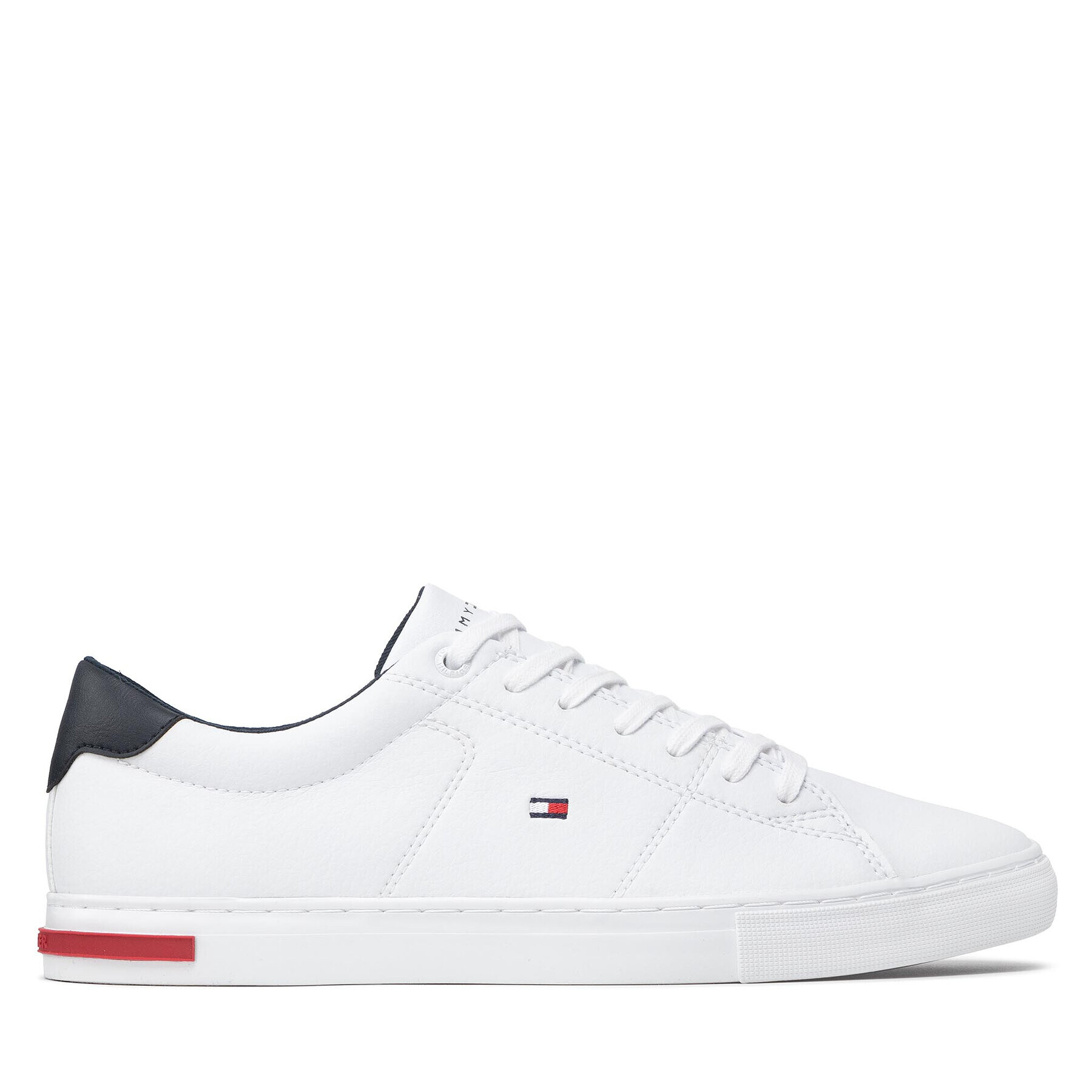 Tommy Hilfiger Сникърси Essential Leather Detail Vulc FM0FM04047 Бял - Pepit.bg