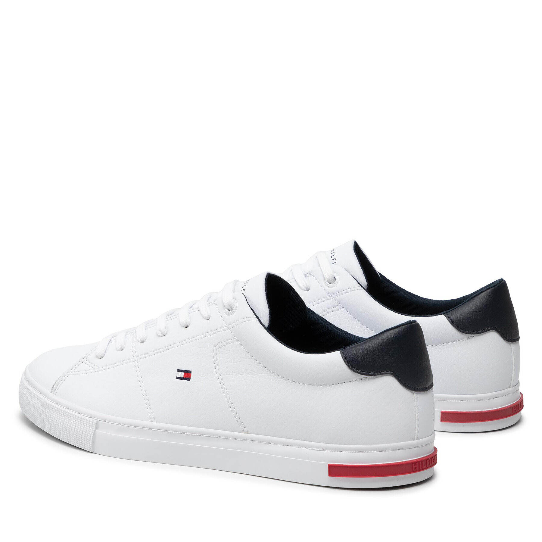 Tommy Hilfiger Сникърси Essential Leather Detail Vulc FM0FM04047 Бял - Pepit.bg